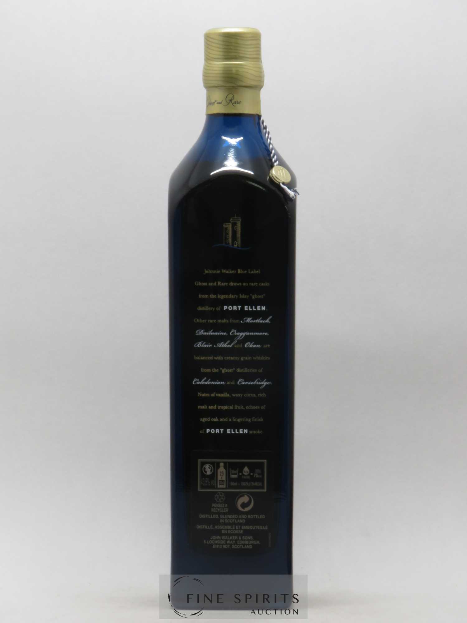 Johnnie Walker Of. Ghost and Rare Port Ellen and 7 Rare Whiskies Blue Label - Special Blend (70 cl.) - Lot de 1 bouteille - 2