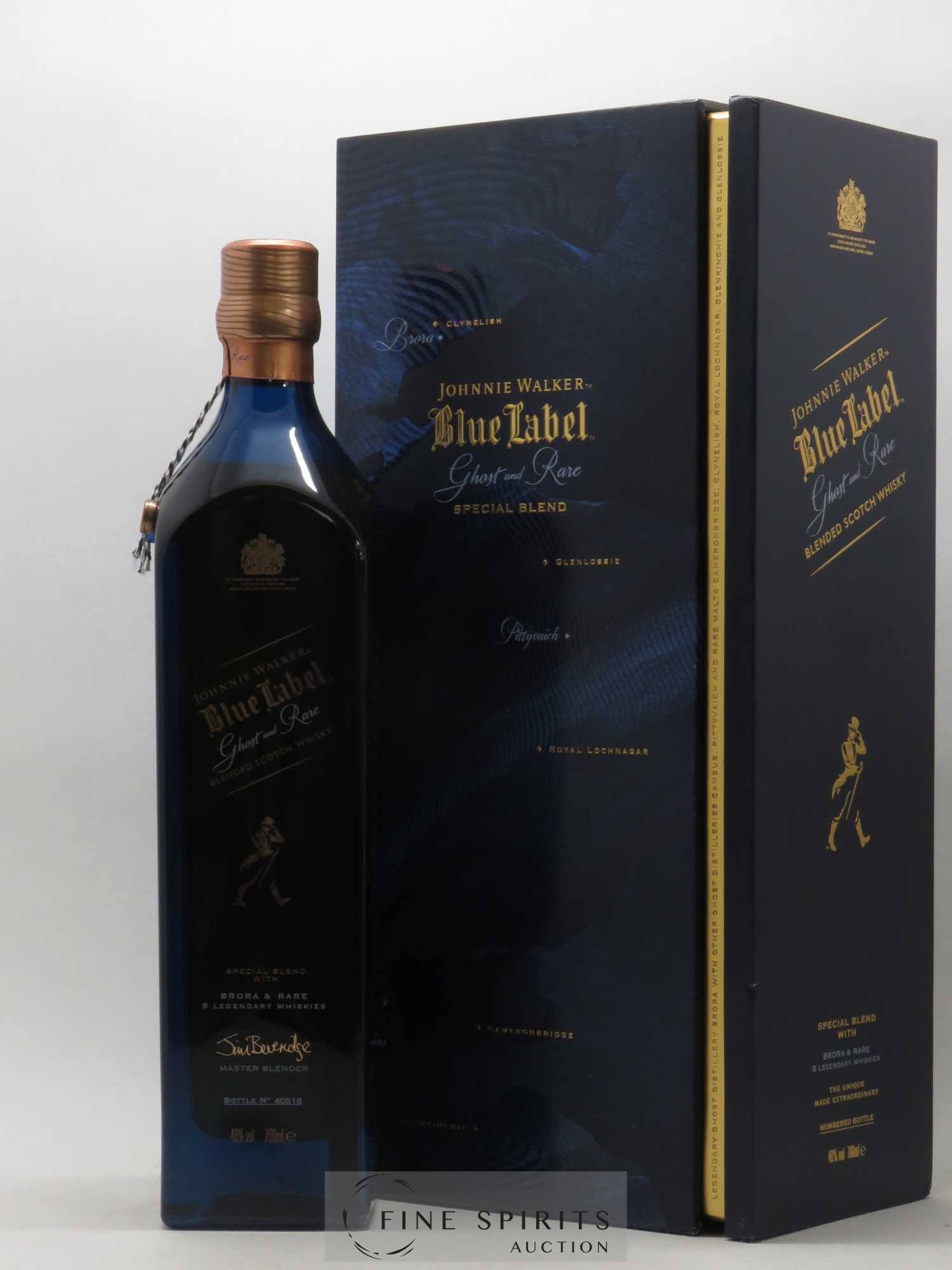 Johnnie Walker Of. Ghost and Rare Brora and 8 Rare Whiskies Blue Label - Special Blend (70 cl.) - Lot of 1 bottle - 0
