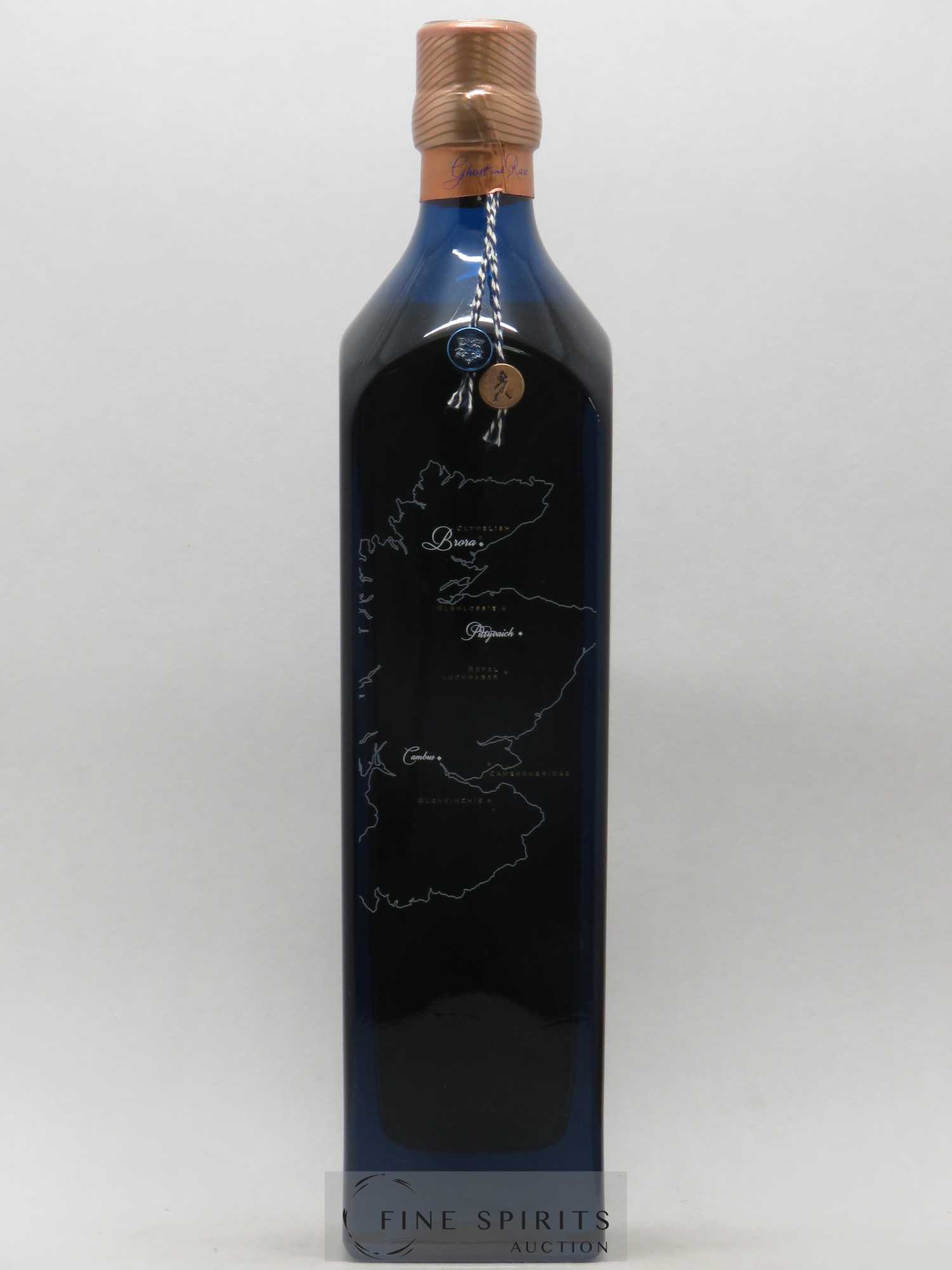 Johnnie Walker Of. Ghost and Rare Brora and 8 Rare Whiskies Blue Label - Special Blend (70 cl.) - Lot de 1 bouteille - 4