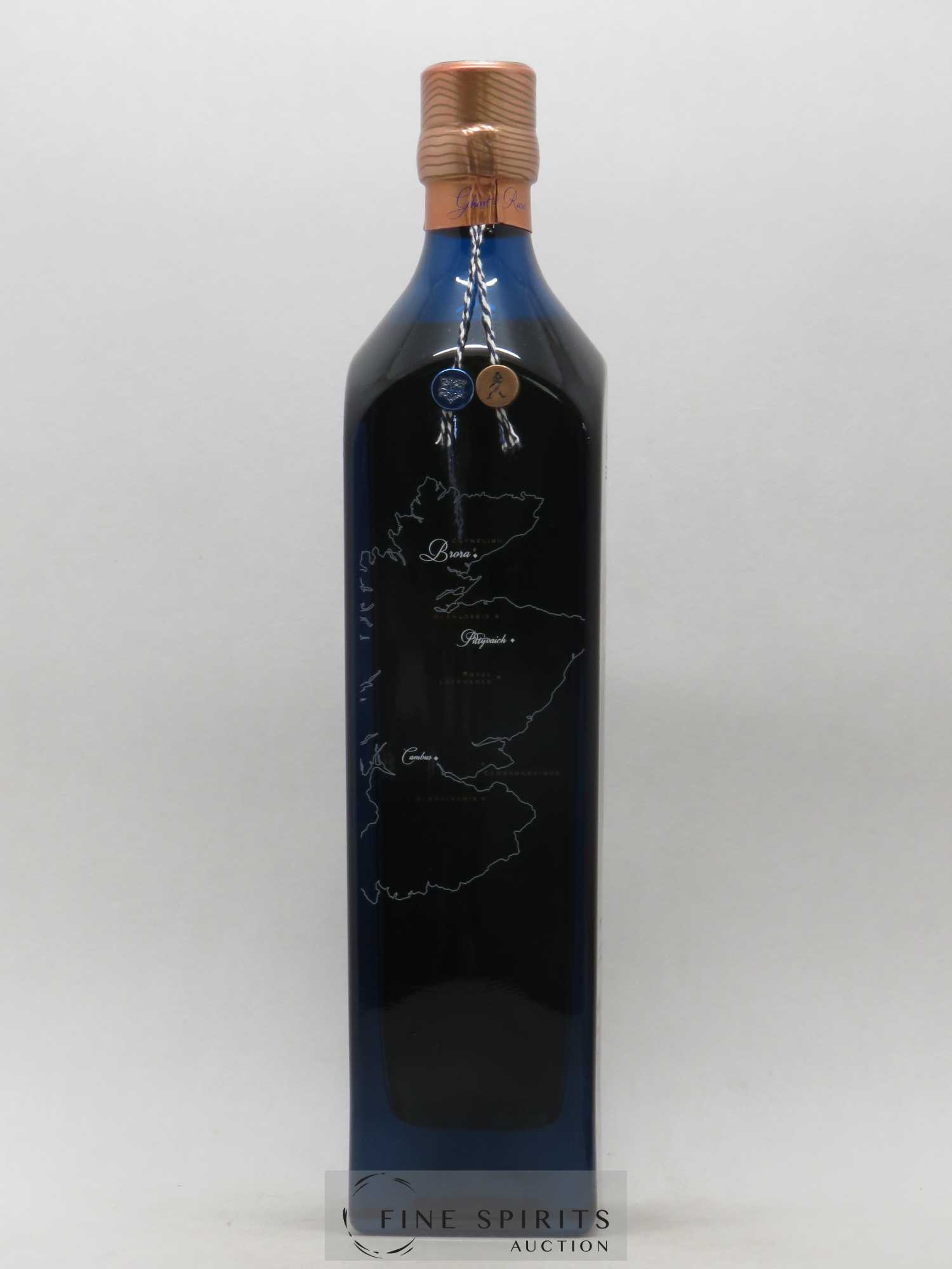 Johnnie Walker Of. Ghost and Rare Brora and 8 Rare Whiskies Blue Label - Special Blend (70 cl.) - Lot de 1 bouteille - 4