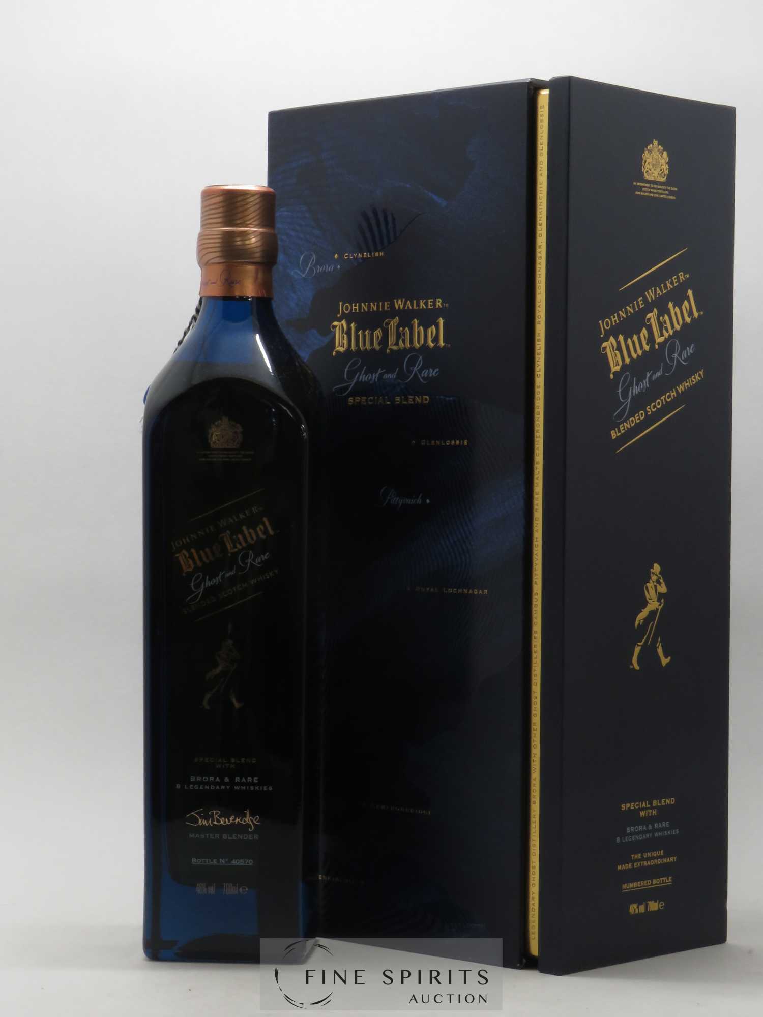 Johnnie Walker Of. Ghost and Rare Brora and 8 Rare Whiskies Blue Label - Special Blend (70 cl.) - Lot de 1 bouteille - 0