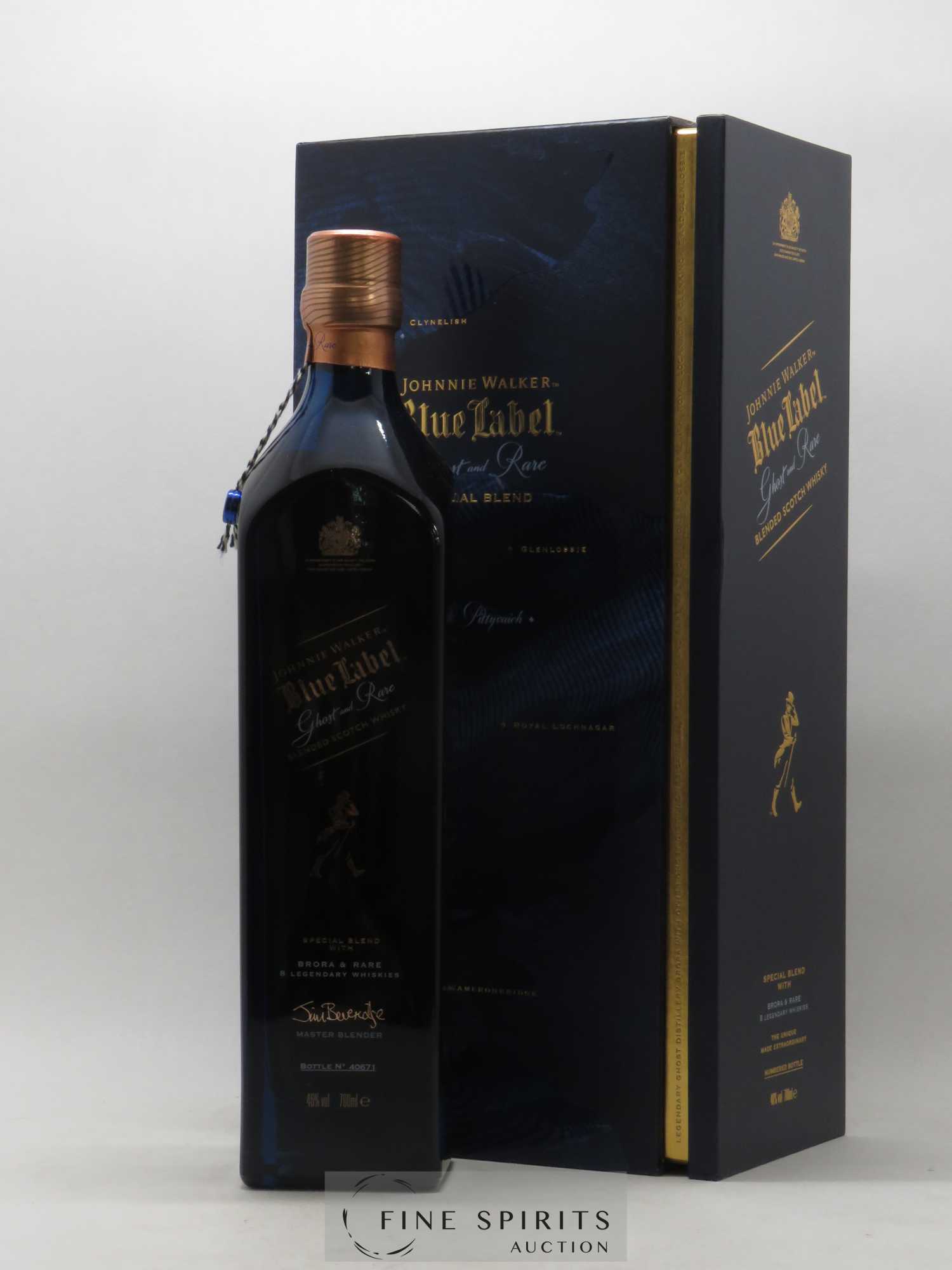 Johnnie Walker Of. Ghost and Rare Brora and 8 Rare Whiskies Blue Label - Special Blend (70 cl.) - Lot de 1 bouteille - 0