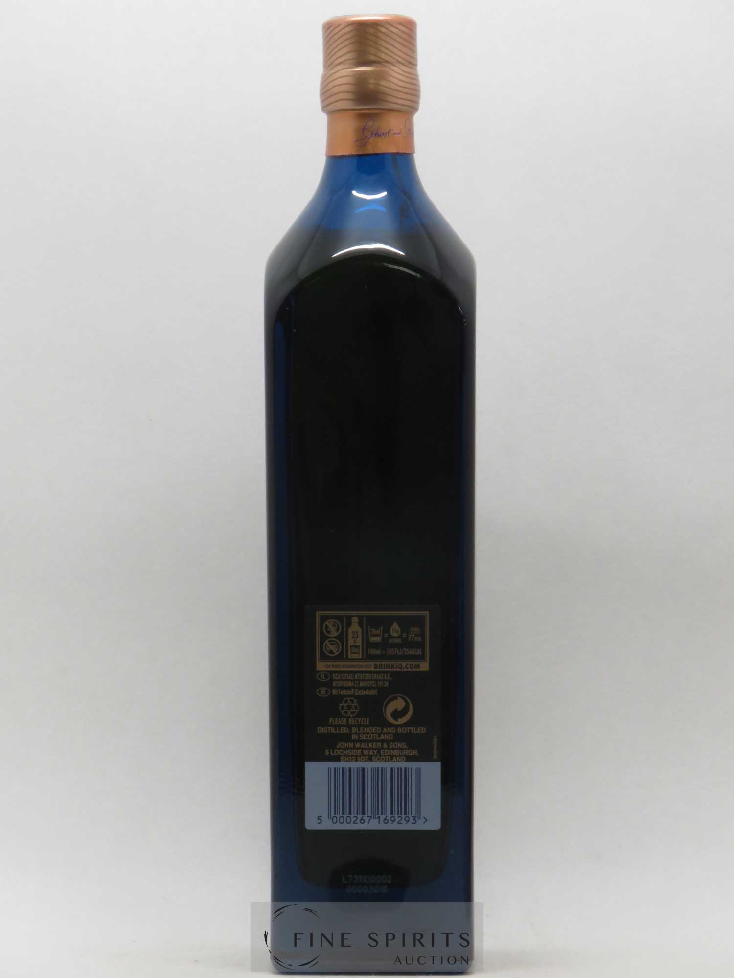 Johnnie Walker Of. Ghost and Rare Brora and 8 Rare Whiskies Blue Label - Special Blend (70 cl.) - Lot de 1 bouteille - 3