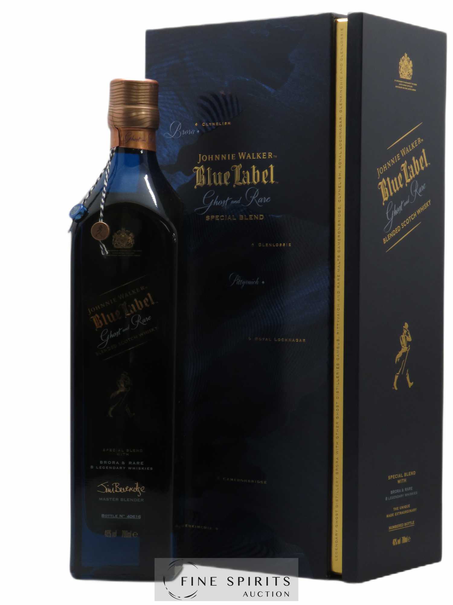 Johnnie Walker Of. Ghost and Rare Brora and 8 Rare Whiskies Blue Label - Special Blend (70 cl.) - Lot de 1 bouteille - 0