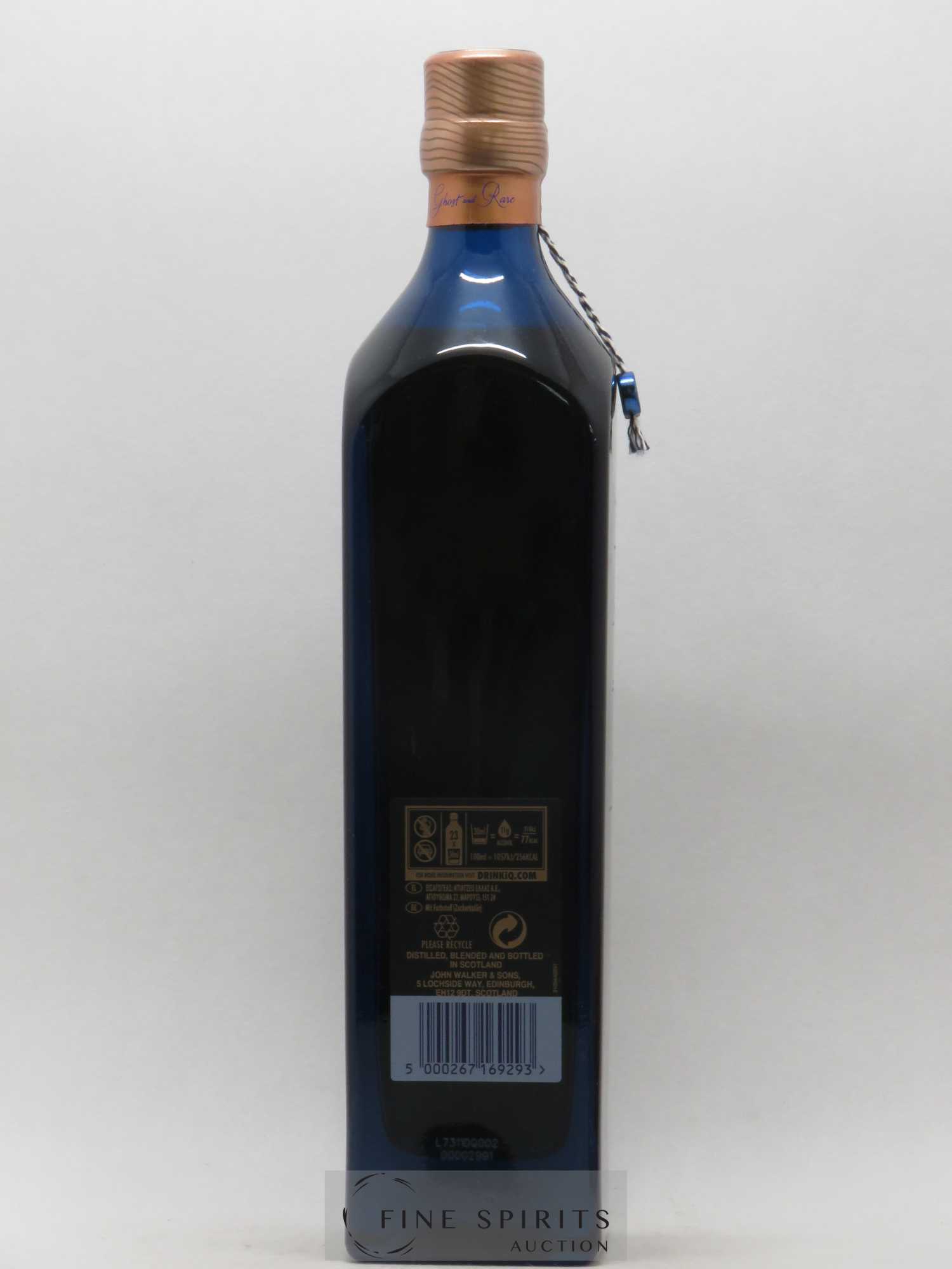 Johnnie Walker Of. Ghost and Rare Brora and 8 Rare Whiskies Blue Label - Special Blend (70 cl.) - Lot de 1 bouteille - 3