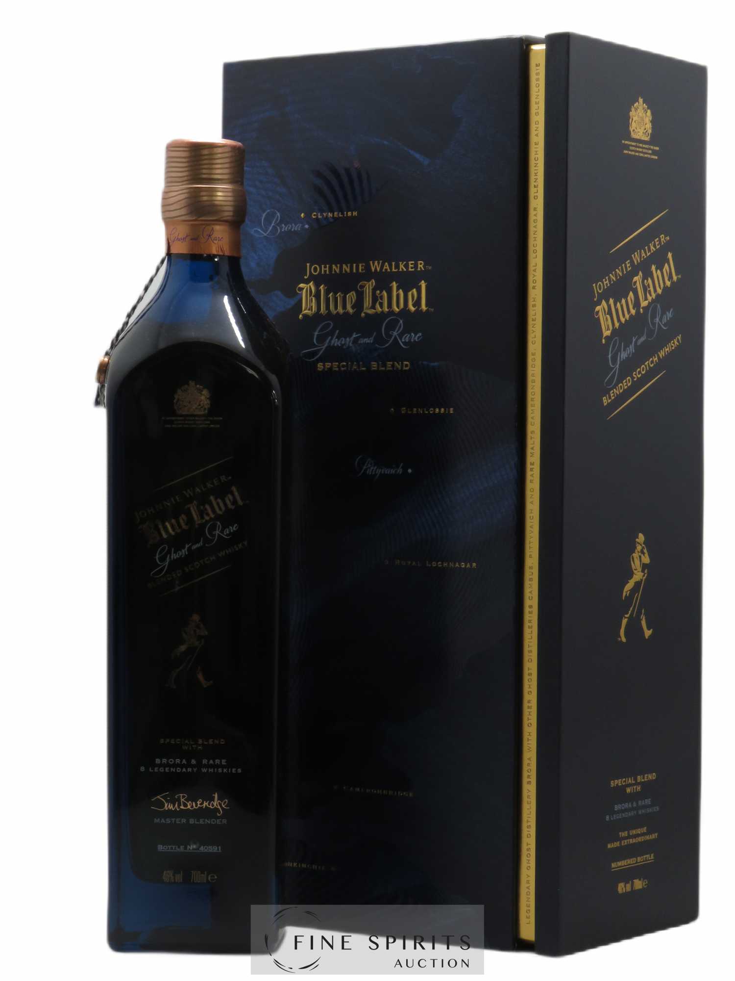 Johnnie Walker Of. Ghost and Rare Brora and 8 Rare Whiskies Blue Label - Special Blend (70 cl.) - Lot de 1 bouteille - 0