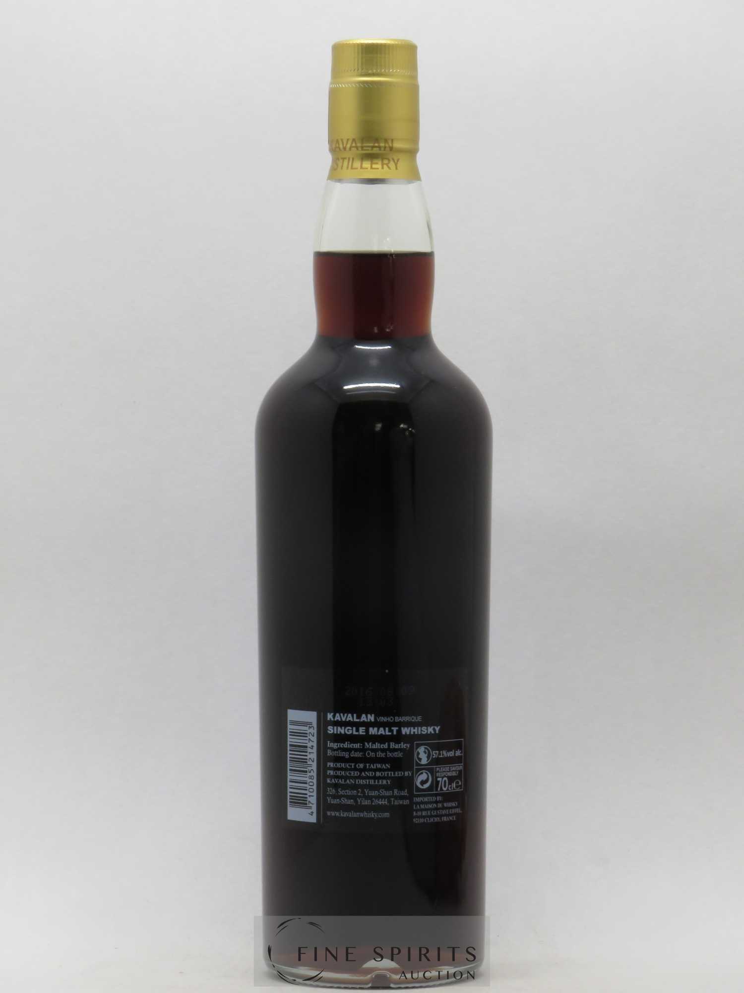 Kavalan Of. Selection Vinho Cask n°W120309029A - One of 242 - bottled 2016 LMDW 60th Anniversary Cask Strength - Lot de 1 bouteille - 2