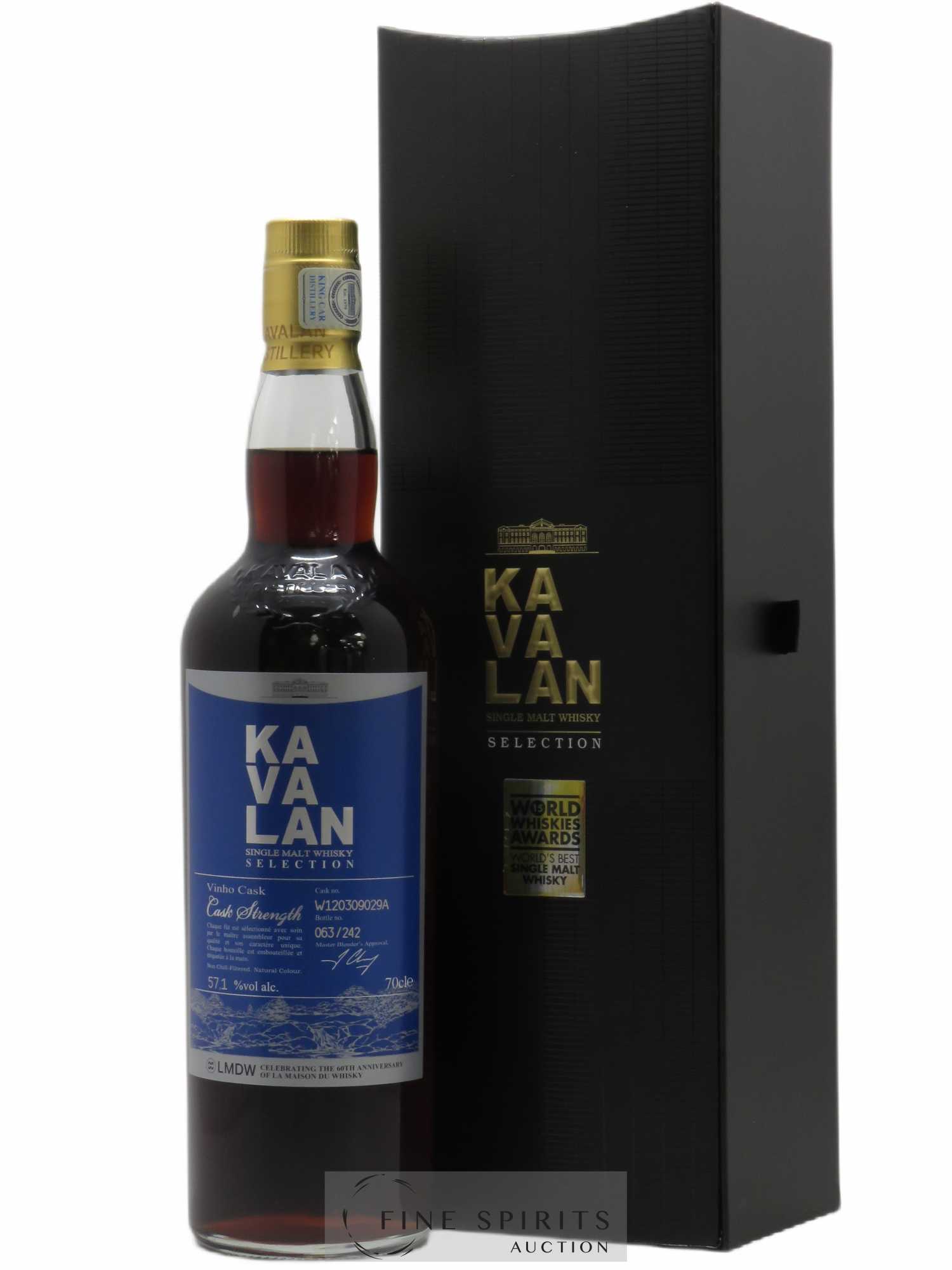 Kavalan Of. Selection Vinho Cask n°W120309029A - One of 242 - bottled 2016 LMDW 60th Anniversary Cask Strength - Lot de 1 bouteille - 0