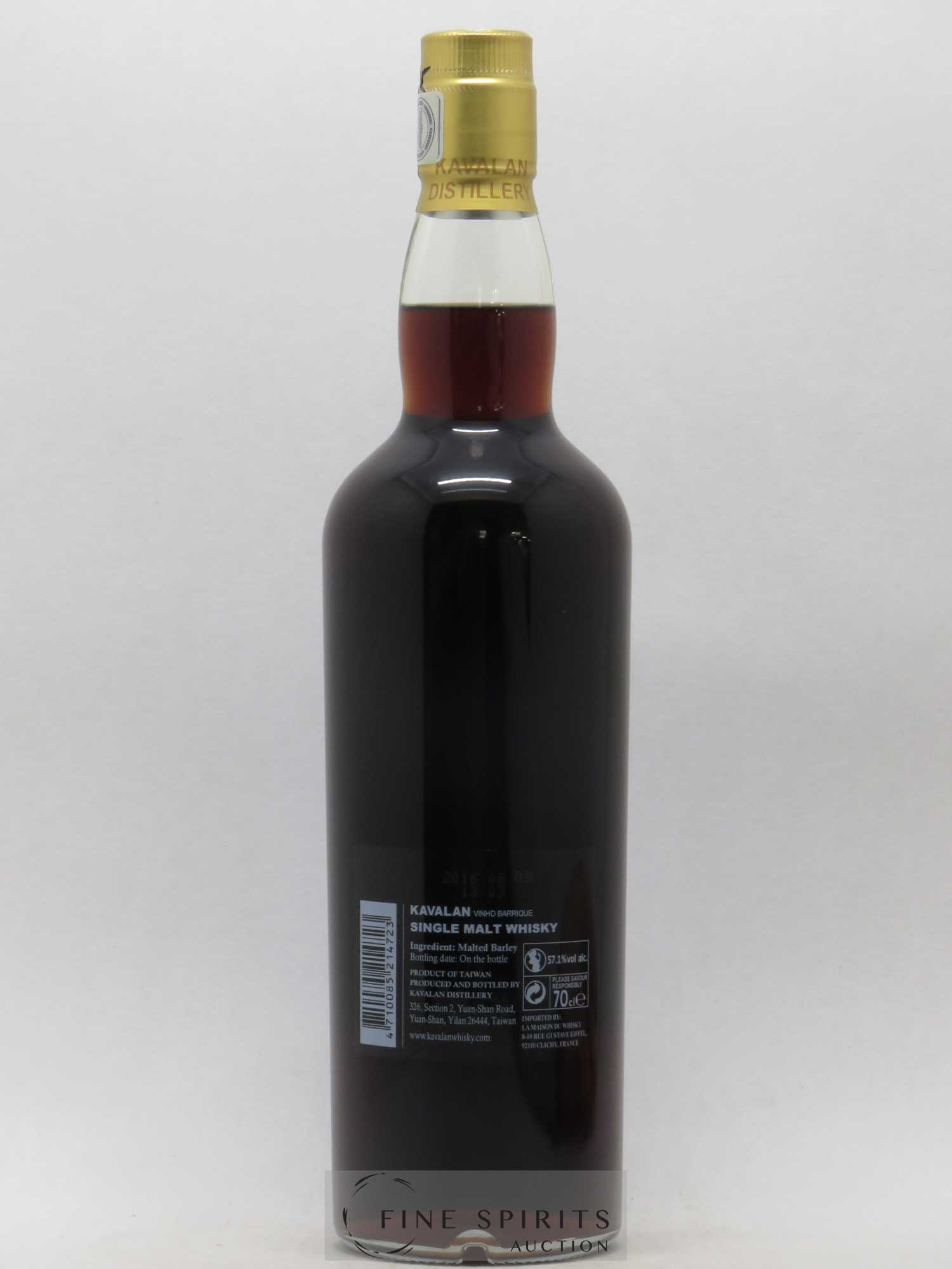 Kavalan Of. Selection Vinho Cask n°W120309029A - One of 242 - bottled 2016 LMDW 60th Anniversary Cask Strength - Lot de 1 bouteille - 2