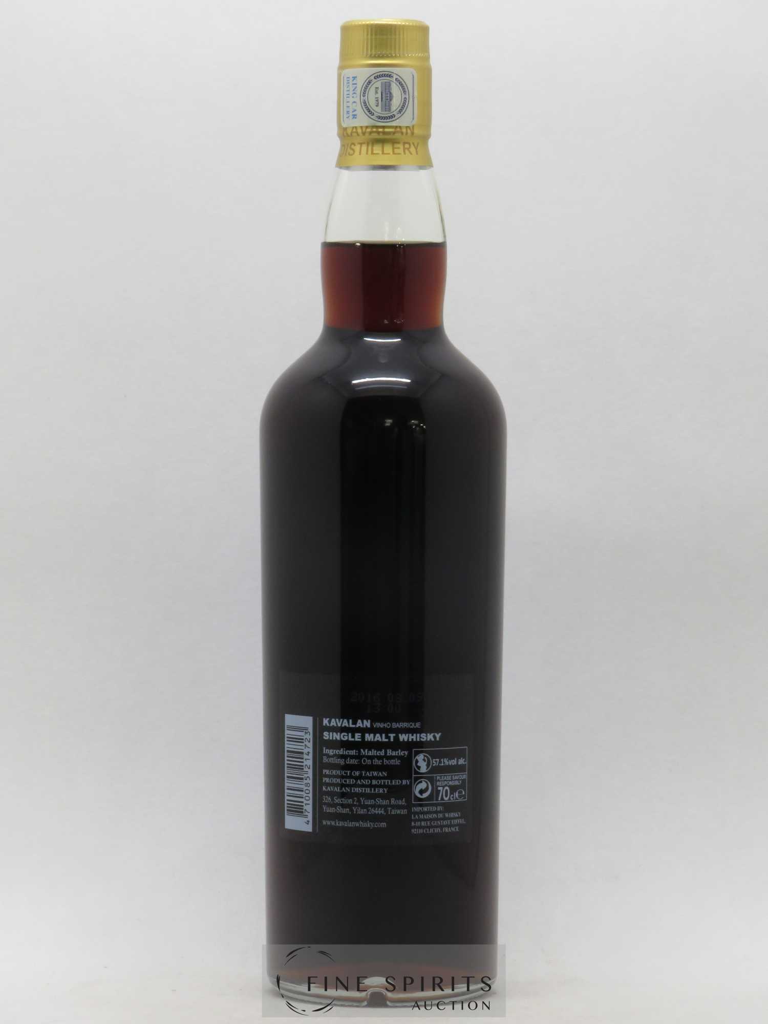 Kavalan Of. Selection Vinho Cask n°W120309029A - One of 242 - bottled 2016 LMDW 60th Anniversary Cask Strength - Posten von 1 Flasche - 2