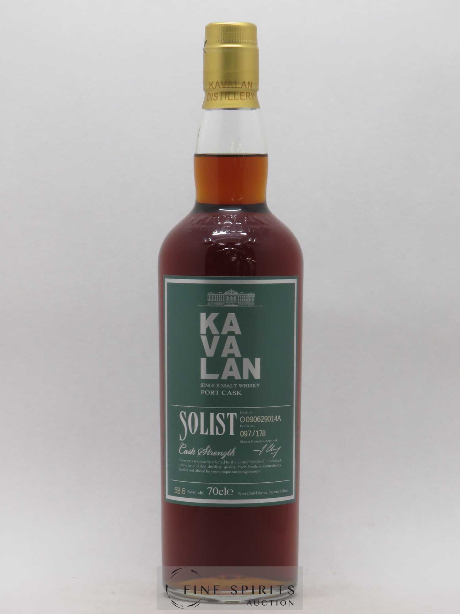 Kavalan Of. Solist Port Cask n°O090629014A - One of 178 - bottled 2016 Cask Strength - Lot de 1 bouteille - 1