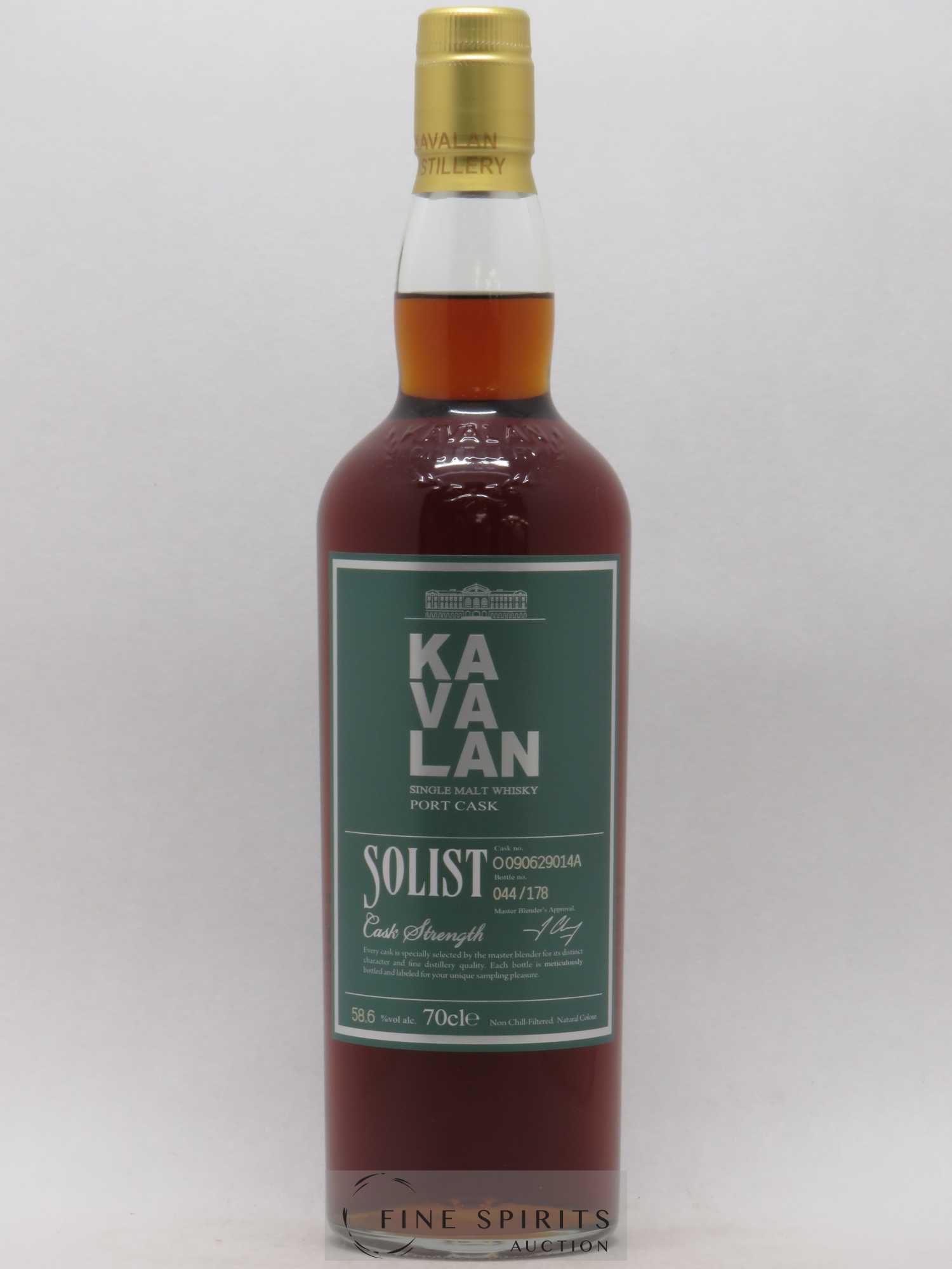 Kavalan Of. Solist Port Cask n°O090629014A - One of 178 - bottled 2016 Cask Strength - Lot de 1 bouteille - 1