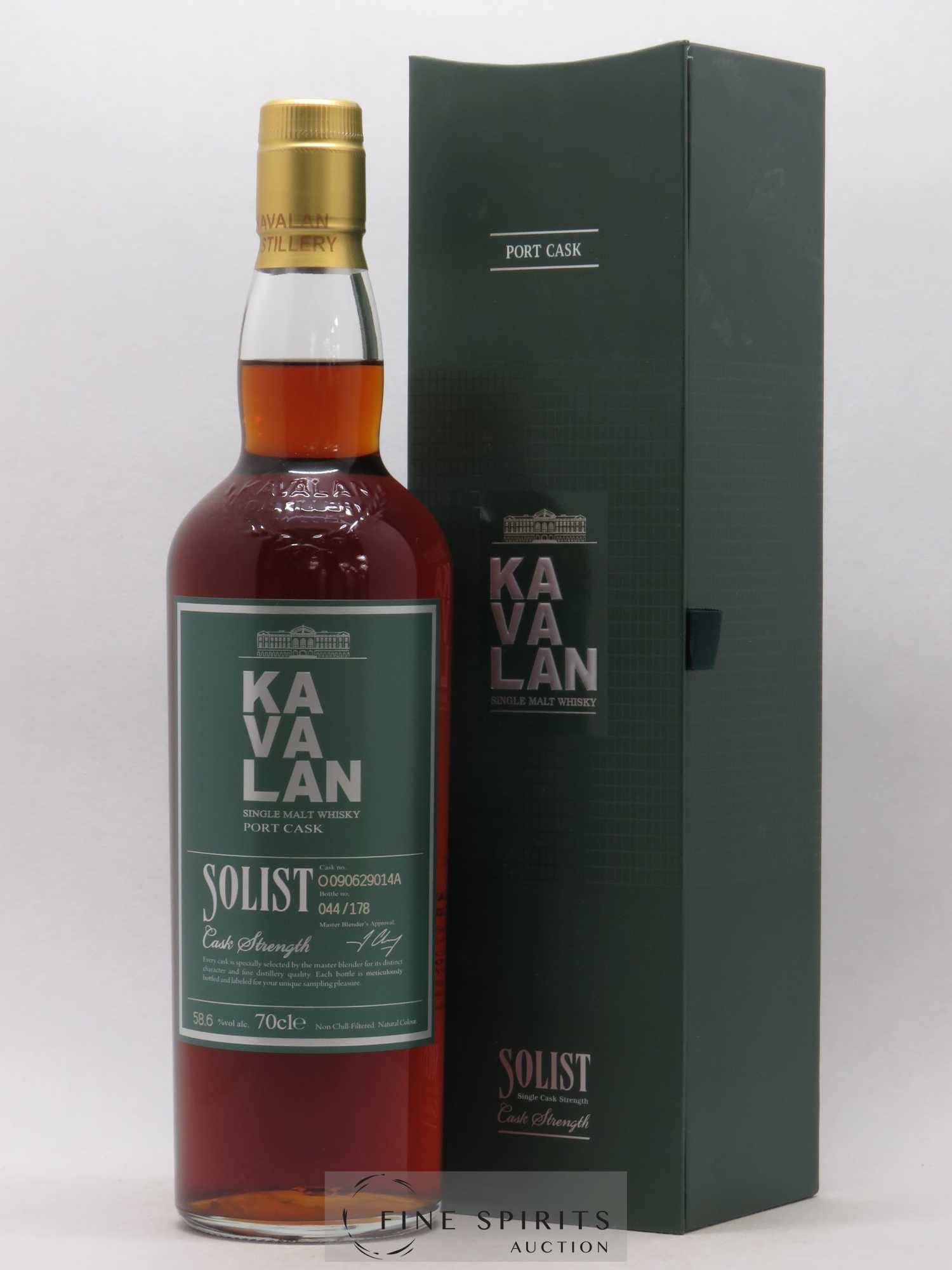 Kavalan Of. Solist Port Cask n°O090629014A - One of 178 - bottled 2016 Cask Strength - Lot de 1 bouteille - 0