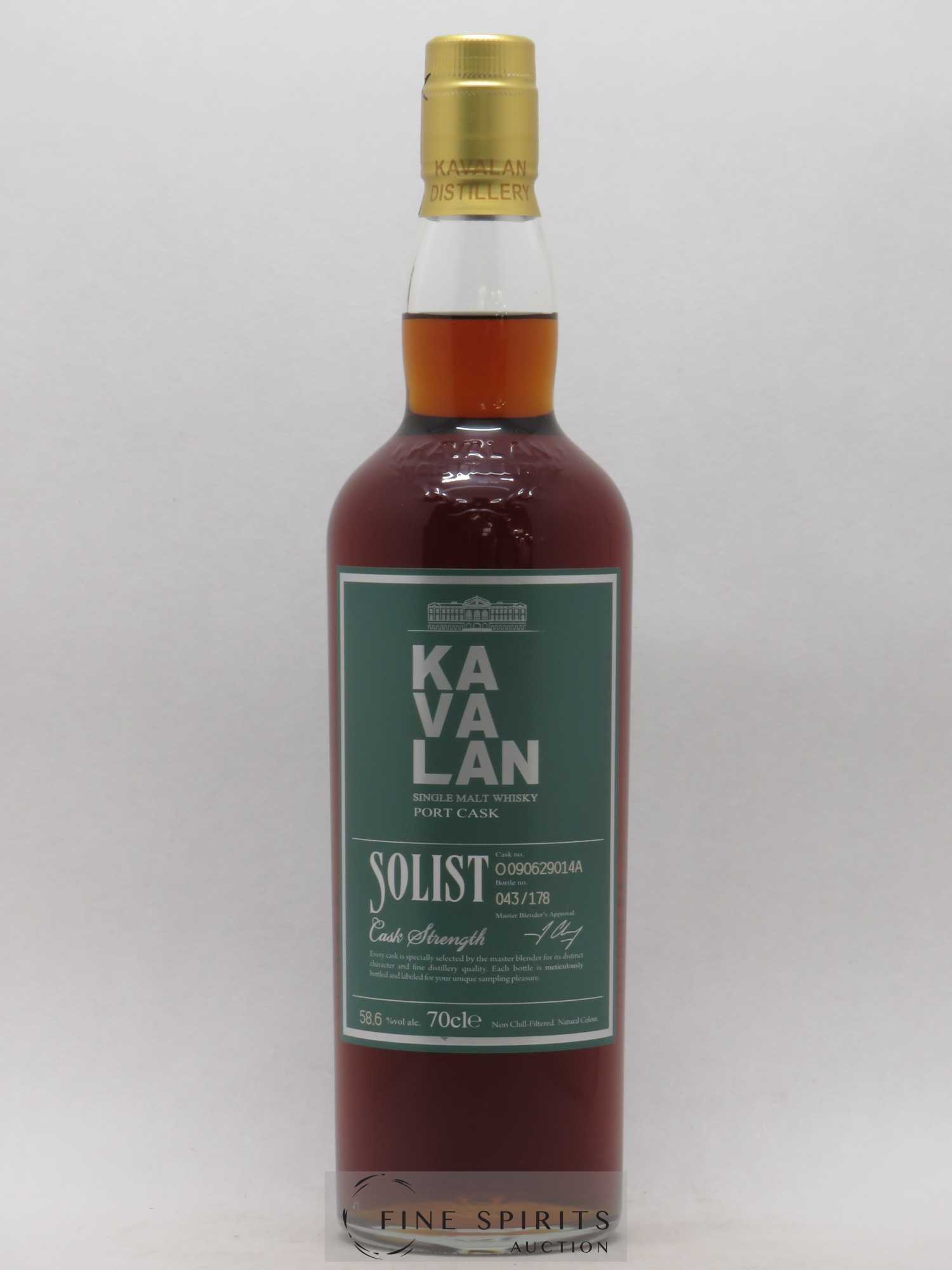 Kavalan Of. Solist Port Cask n°O090629014A - One of 178 - bottled 2016 Cask Strength - Lot de 1 bouteille - 1