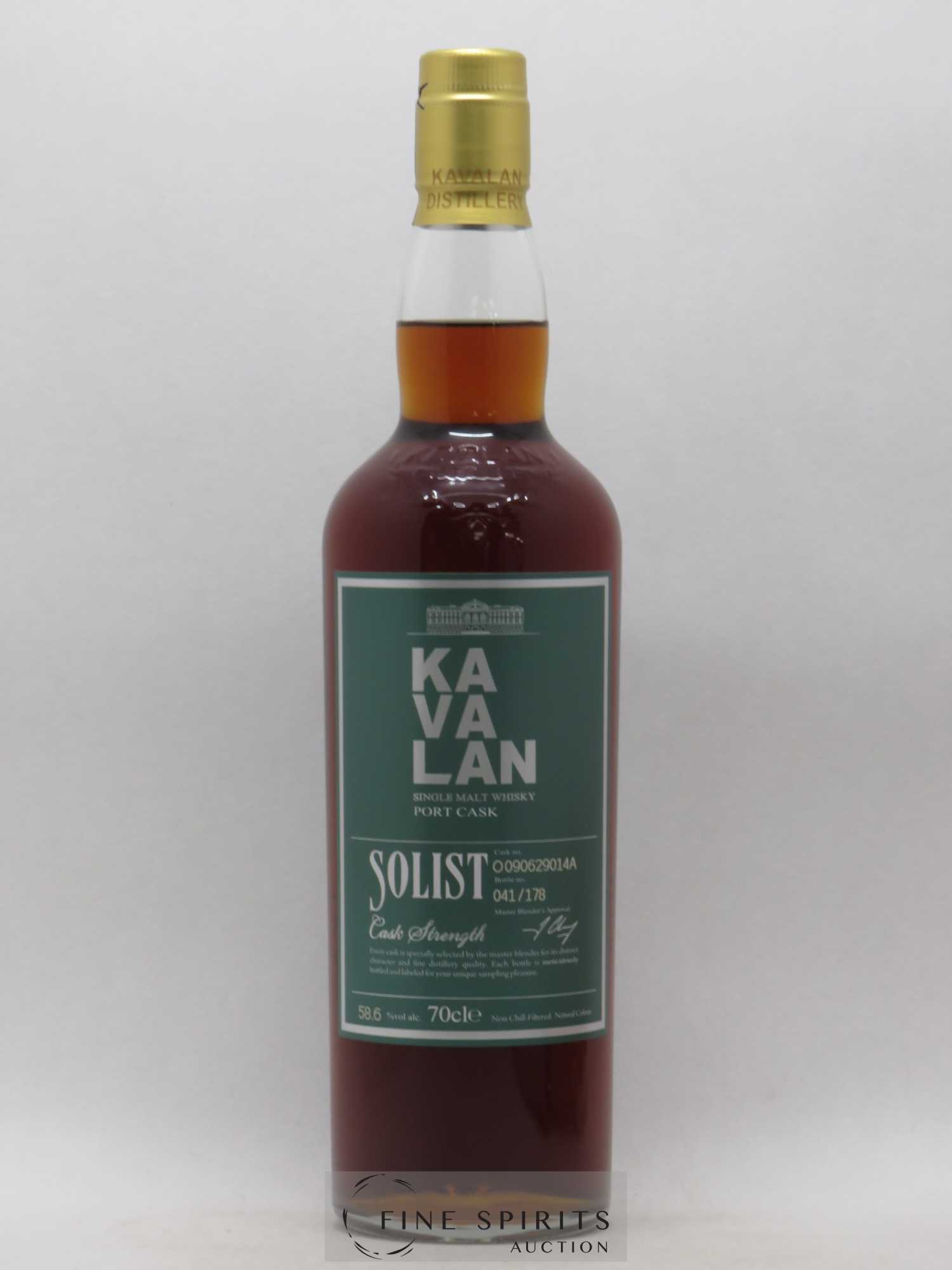 Kavalan Of. Solist Port Cask n°O090629014A - One of 178 - bottled 2016 Cask Strength - Lot de 1 bouteille - 1