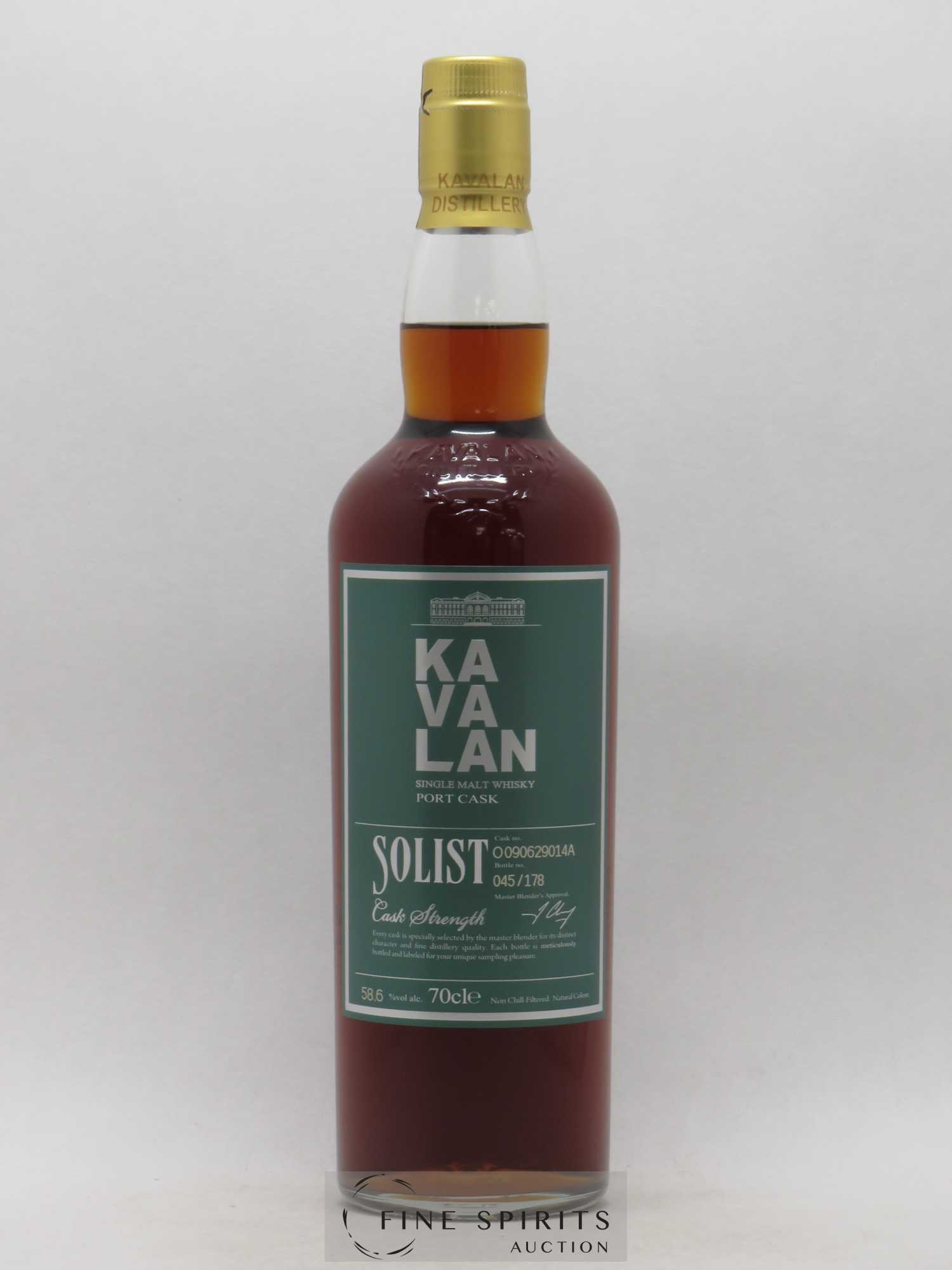 Kavalan Of. Solist Port Cask n°O090629014A - One of 178 - bottled 2016 Cask Strength - Lot de 1 bouteille - 1