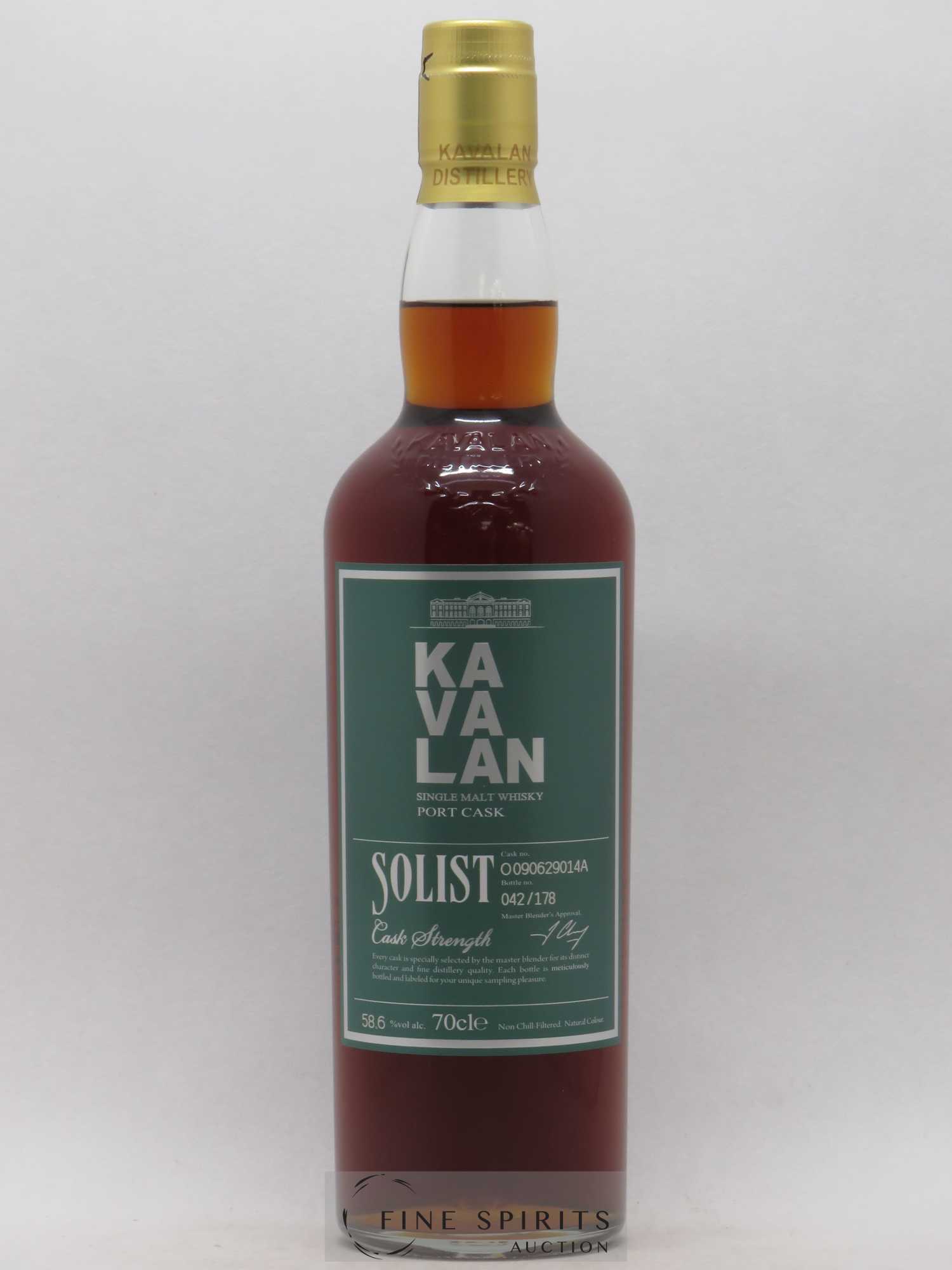 Kavalan Of. Solist Port Cask n°O090629014A - One of 178 - bottled 2016 Cask Strength - Lot de 1 bouteille - 1