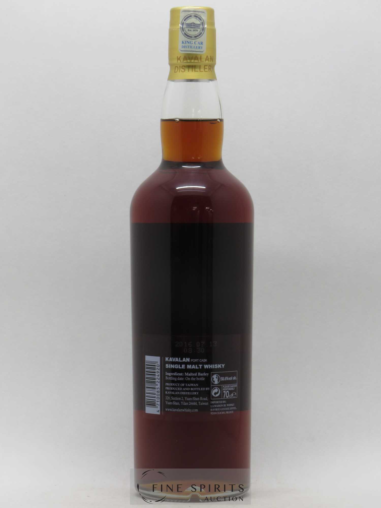 Kavalan Of. Solist Port Cask n°O090629014A - One of 178 - bottled 2016 Cask Strength - Lot de 1 bouteille - 2
