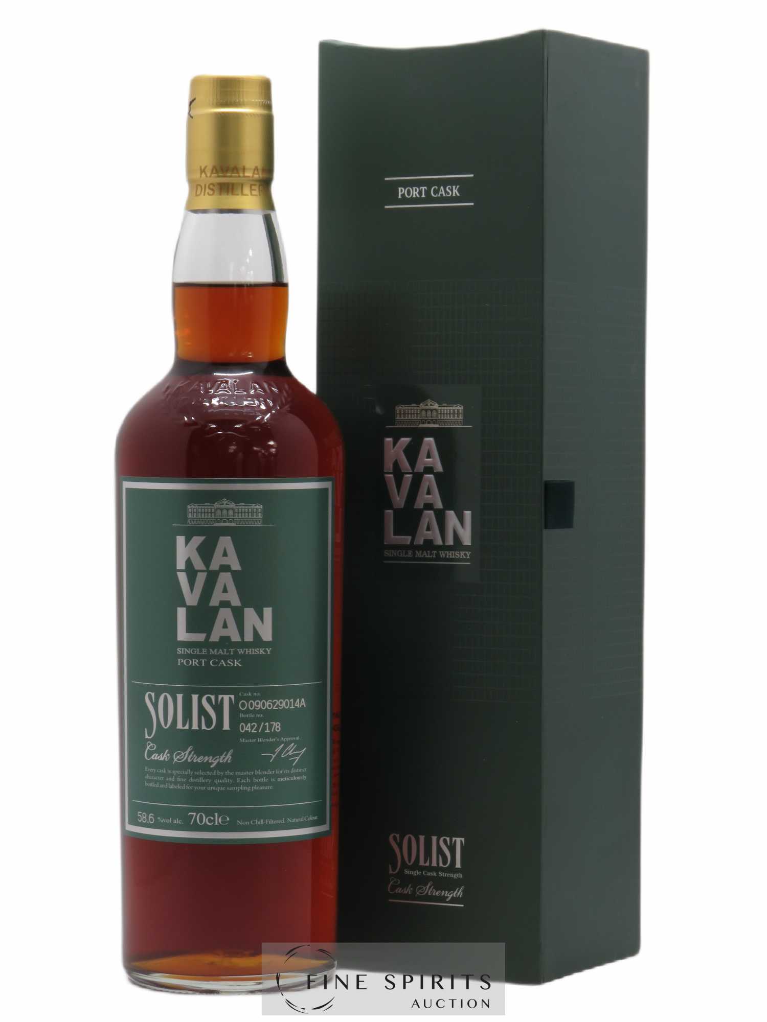 Kavalan Of. Solist Port Cask n°O090629014A - One of 178 - bottled 2016 Cask Strength - Lot de 1 bouteille - 0