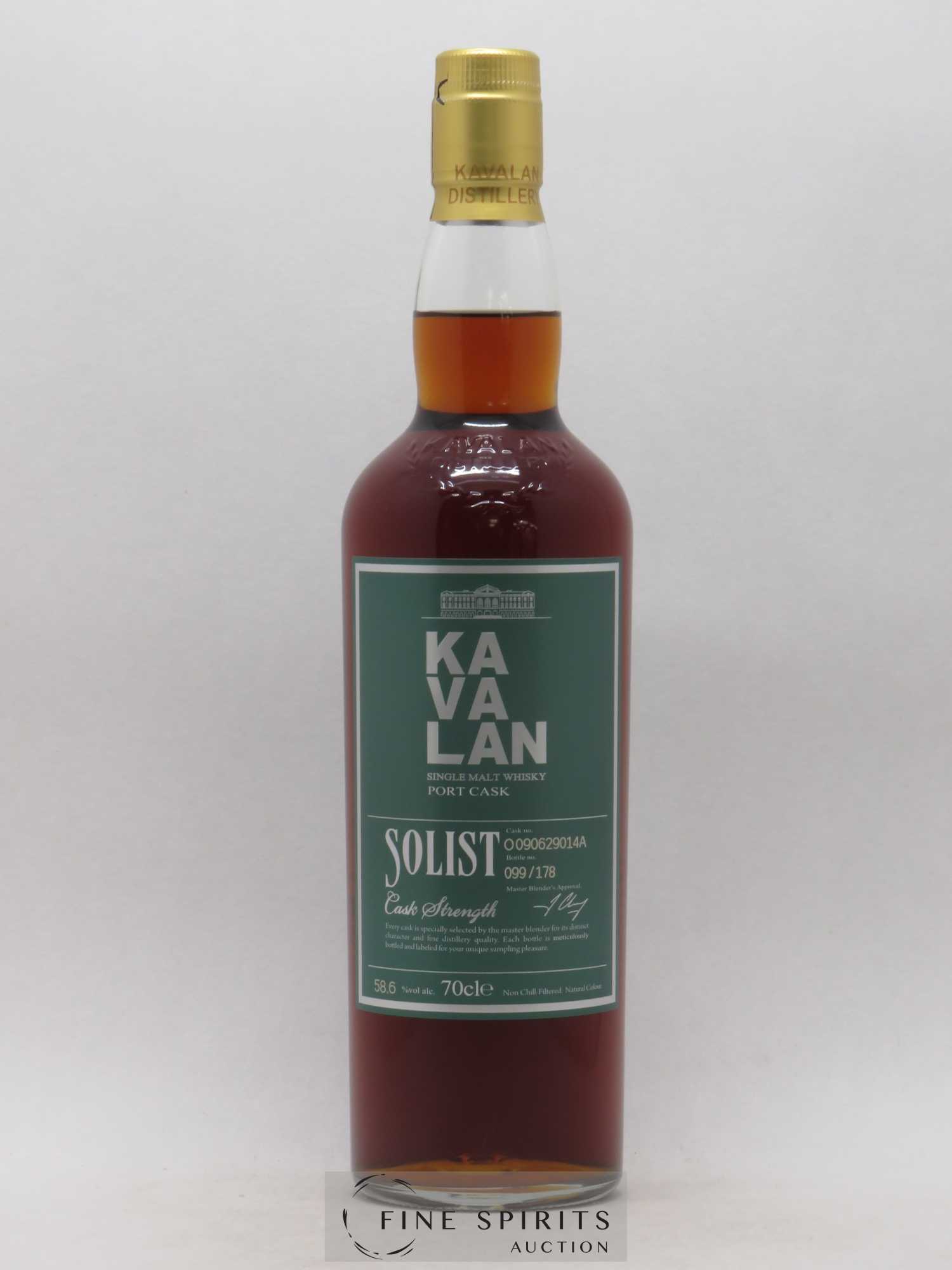 Kavalan Of. Solist Port Cask n°O090629014A - One of 178 - bottled 2016 Cask Strength - Lot de 1 bouteille - 1