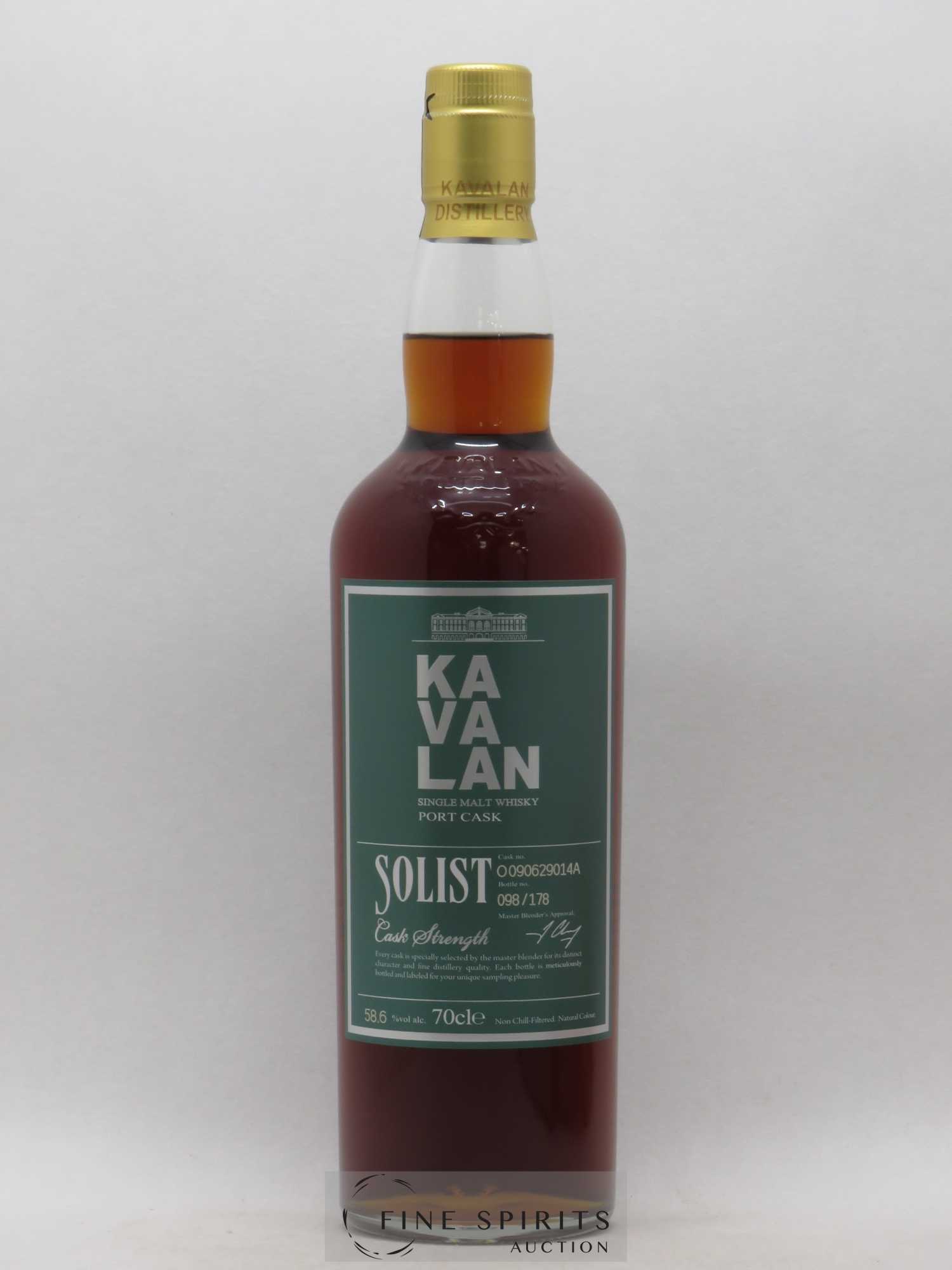 Kavalan Of. Solist Port Cask n°O090629014A - One of 178 - bottled 2016 Cask Strength - Lot de 1 bouteille - 1