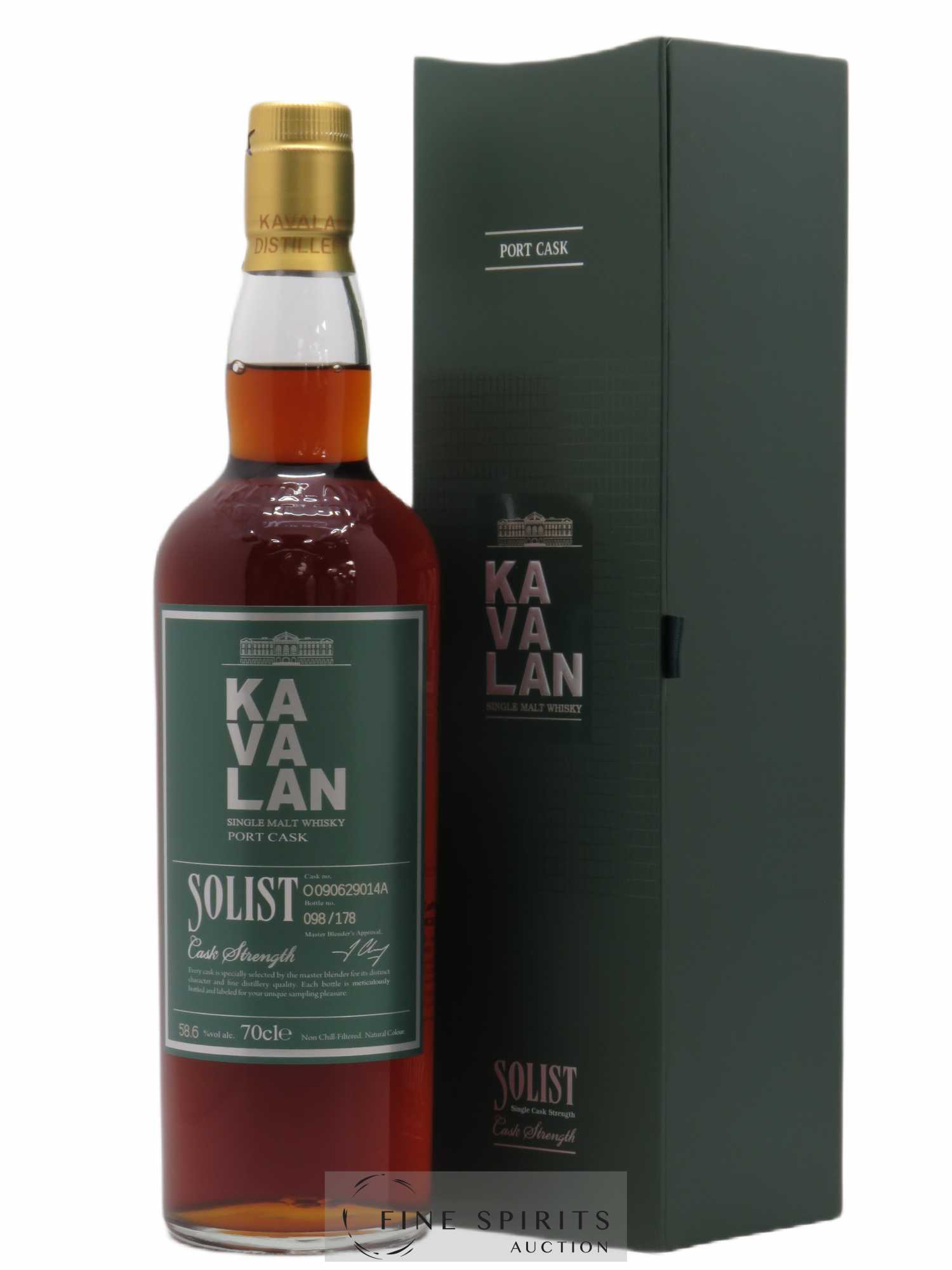Kavalan Of. Solist Port Cask n°O090629014A - One of 178 - bottled 2016 Cask Strength - Lot de 1 bouteille - 0
