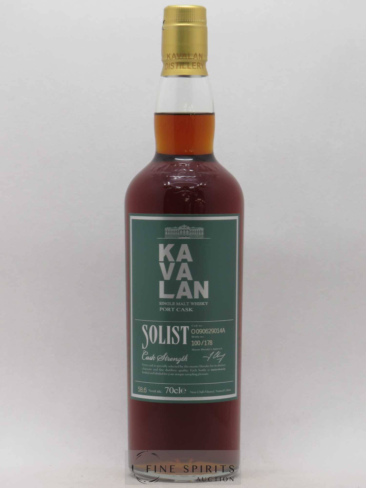 Kavalan Of. Solist Port Cask n°O090629014A - One of 178 - bottled 2016 Cask Strength - Lot de 1 bouteille - 1