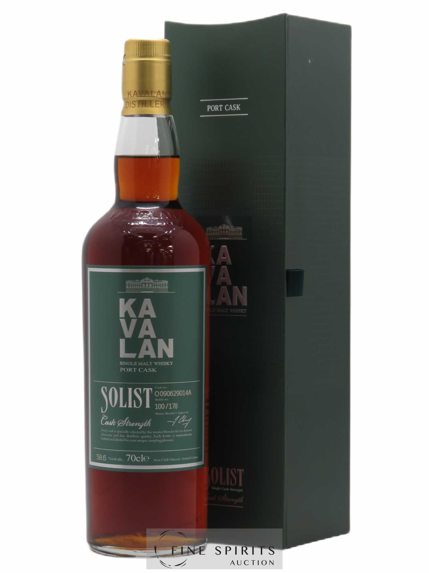 Kavalan Of. Solist Port Cask n°O090629014A - One of 178 - bottled 2016 Cask Strength - Lot de 1 bouteille - 0