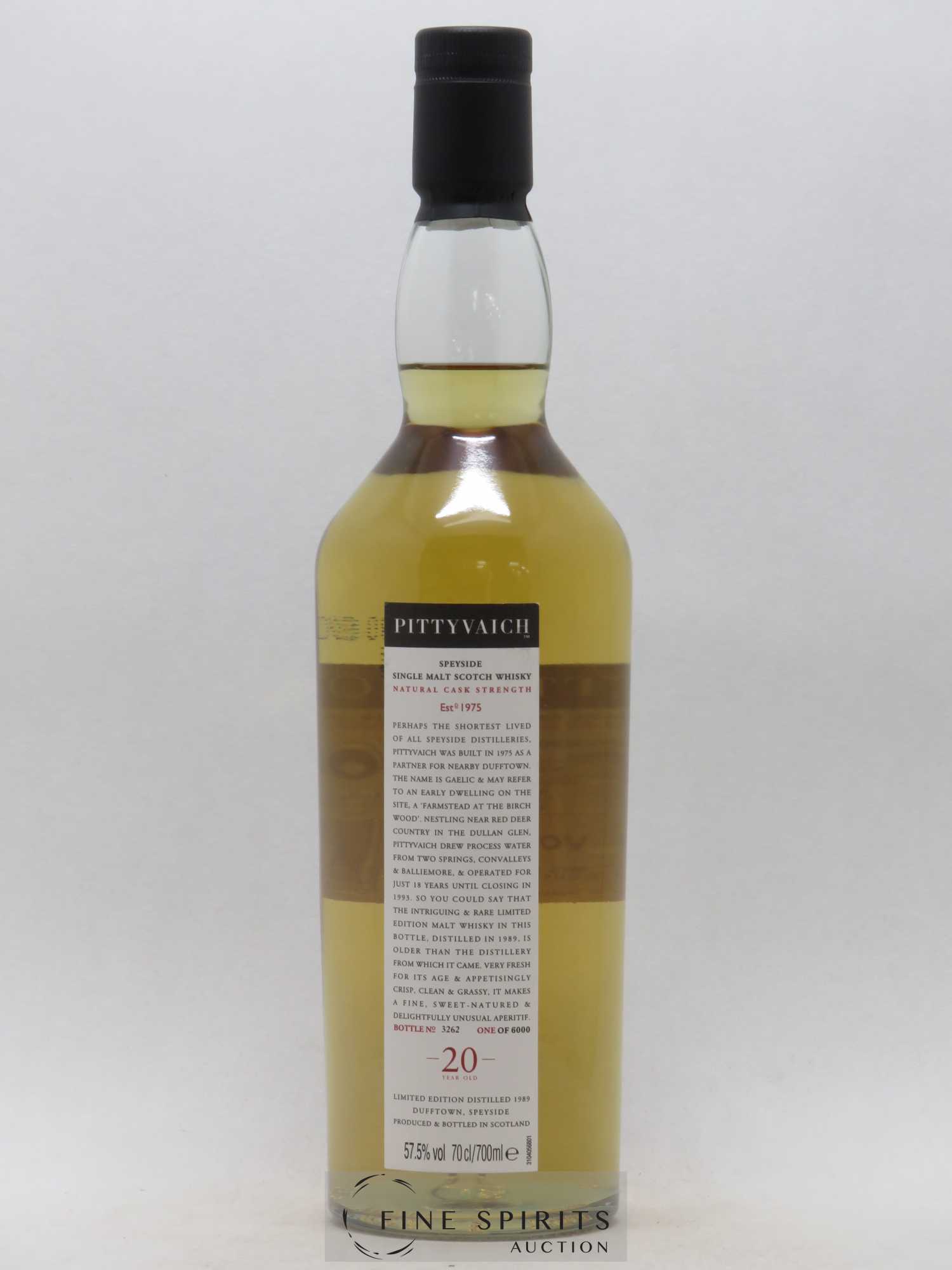 Pittyvaich 20 years 1989 Of. One of 6000 Limited Edition - Lot de 1 bouteille - 1