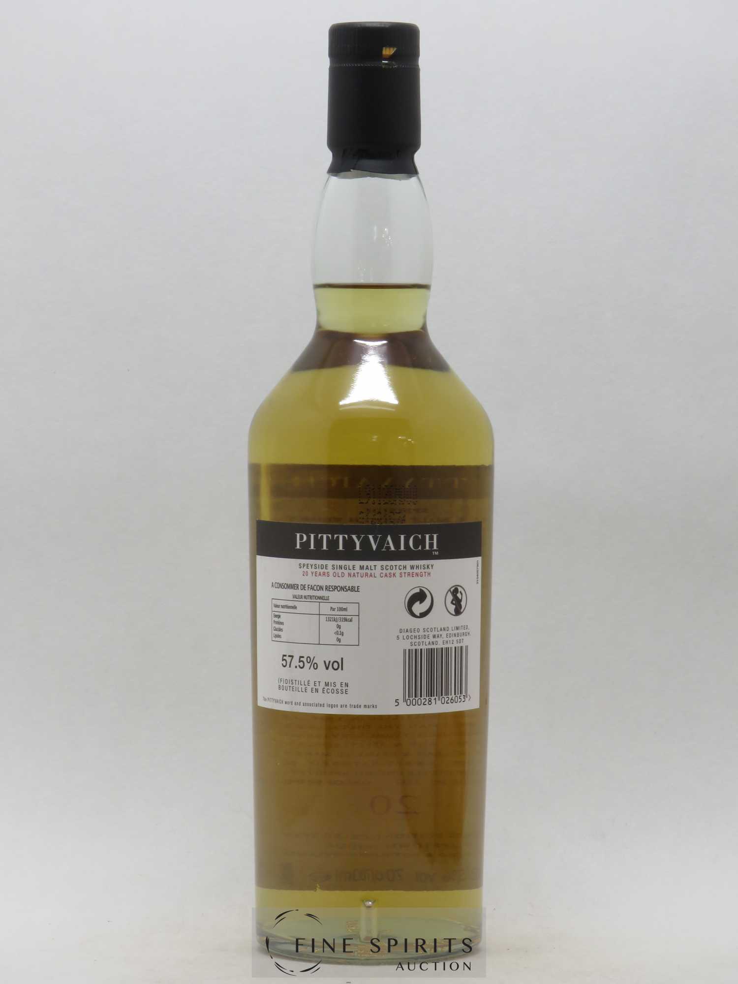 Pittyvaich 20 years 1989 Of. One of 6000 Limited Edition - Lot de 1 bouteille - 2