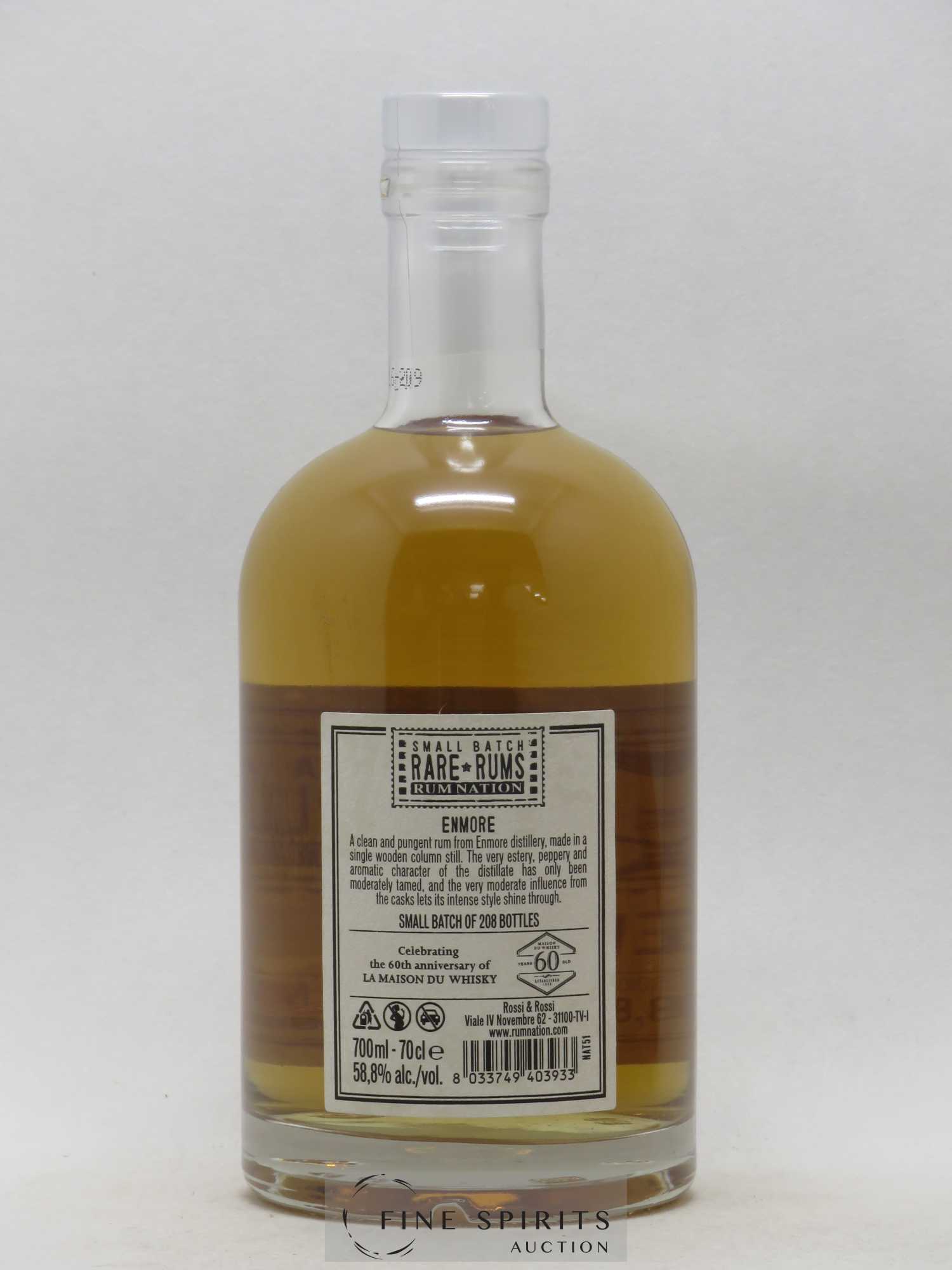 Enmore 2002 Rossi & Rossi Cask n°108 - One of 208 - bottled 2016 LMDW 60th Anniversary Rum Nation Rare Rums - Lot de 1 bouteille - 2