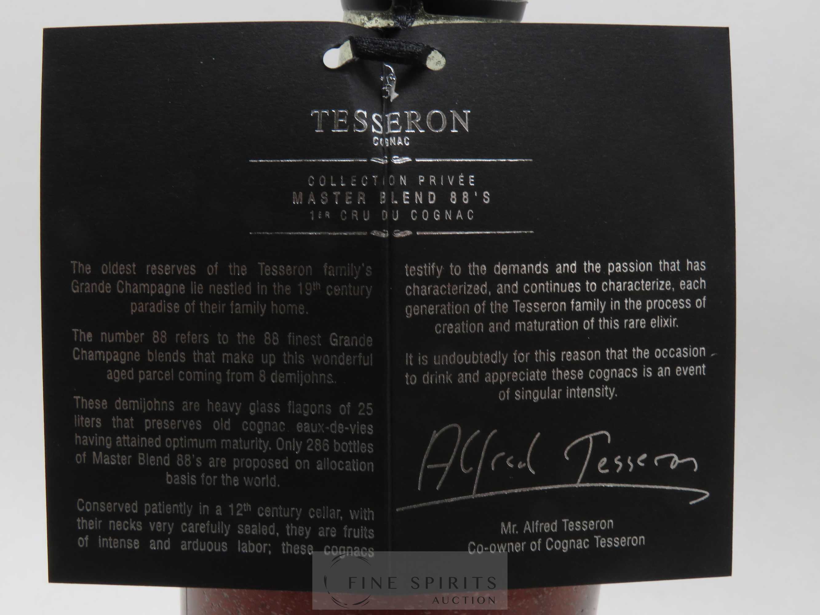 Tesseron Of. Master Blend 88's One of 286 bottles Collection Privée - Lot de 1 bouteille - 4