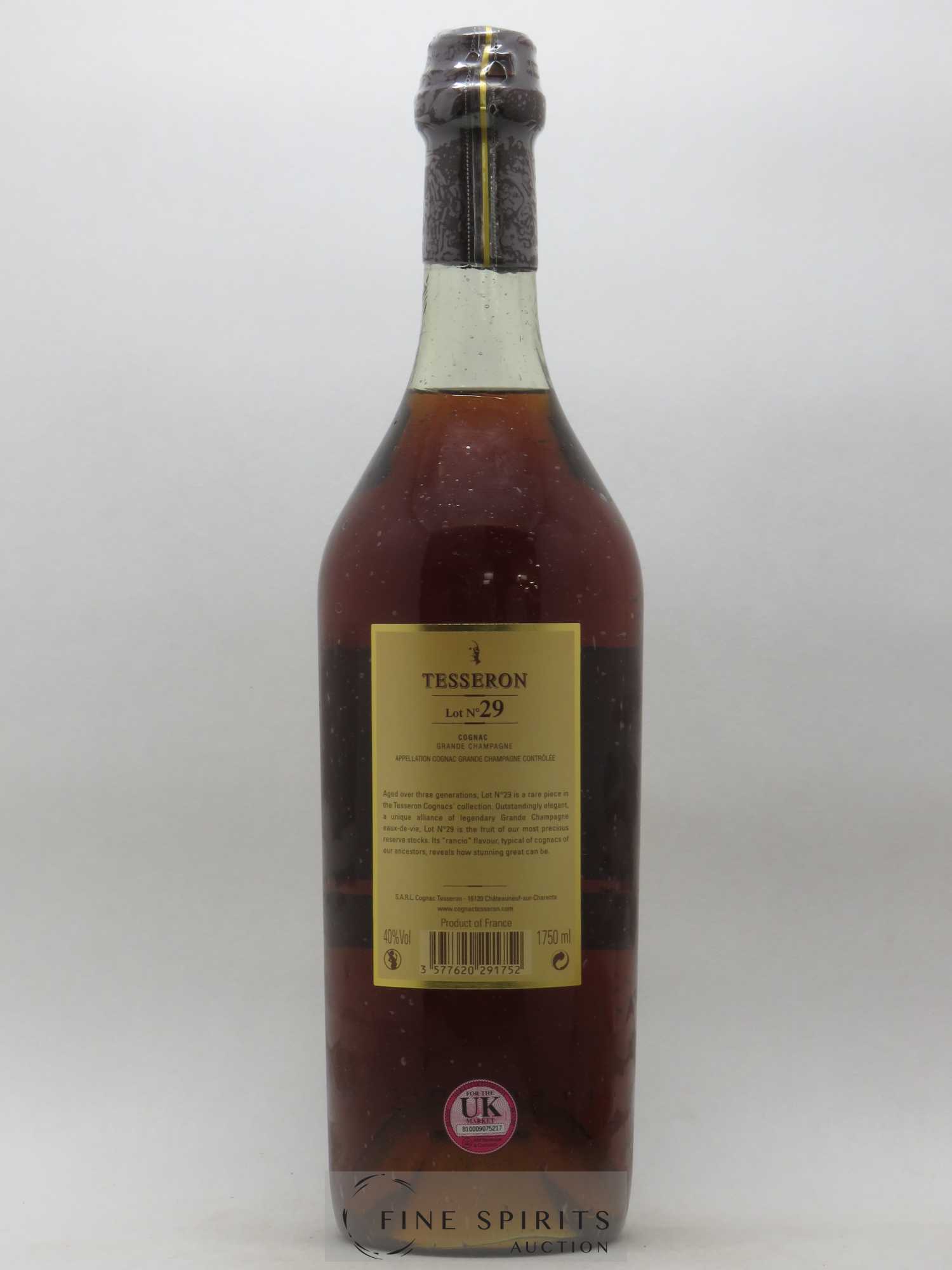 Tesseron Of. Cognac 1er Cru Lot n°29 X.O Exception - Limited Edition - Lot de 1 bouteille - 2