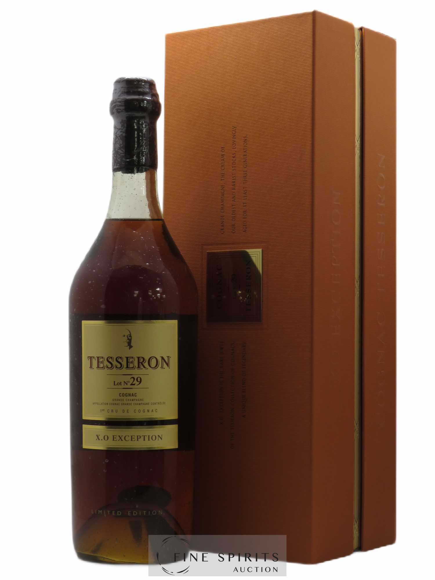 Tesseron Of. Cognac 1er Cru Lot n°29 X.O Exception - Limited Edition - Lot de 1 bouteille - 0