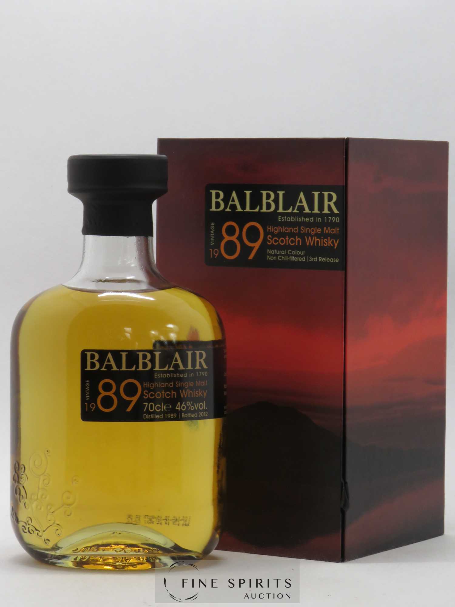 Balblair 1989 Of. 3rd Release - bottled 2012 - Lot de 1 bouteille - 0