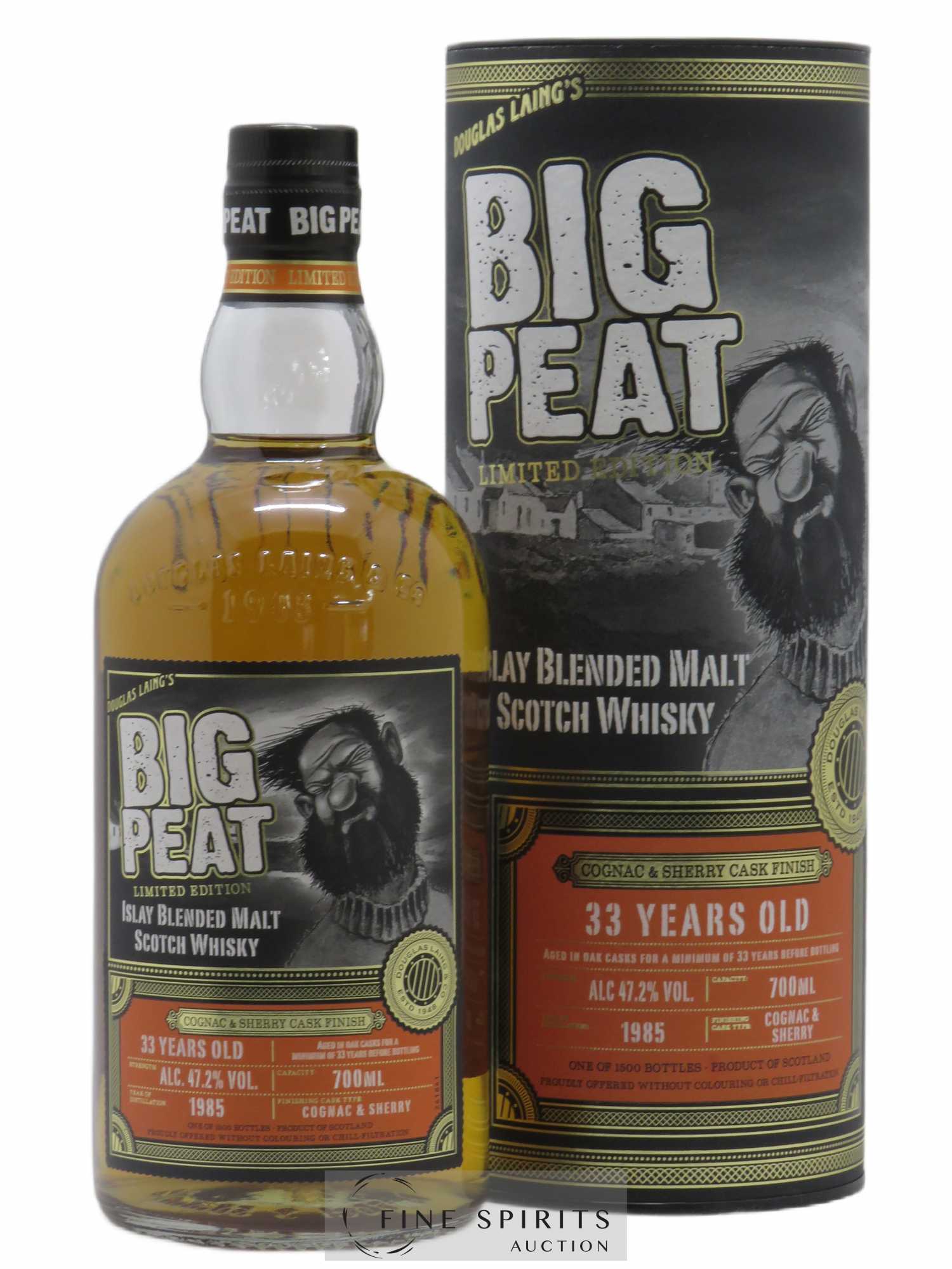 Big Peat 33 years 1985 Douglas Laing Cognac & Sherry Finish - Lot de 1 bouteille - 0
