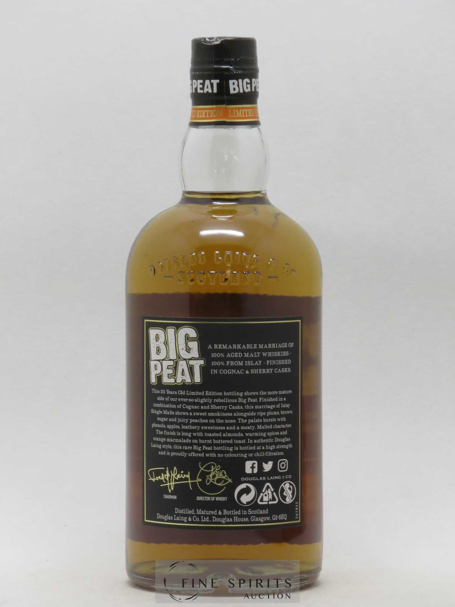 Big Peat 33 years 1985 Douglas Laing Cognac & Sherry Finish - Lot of 1 bottle - 2