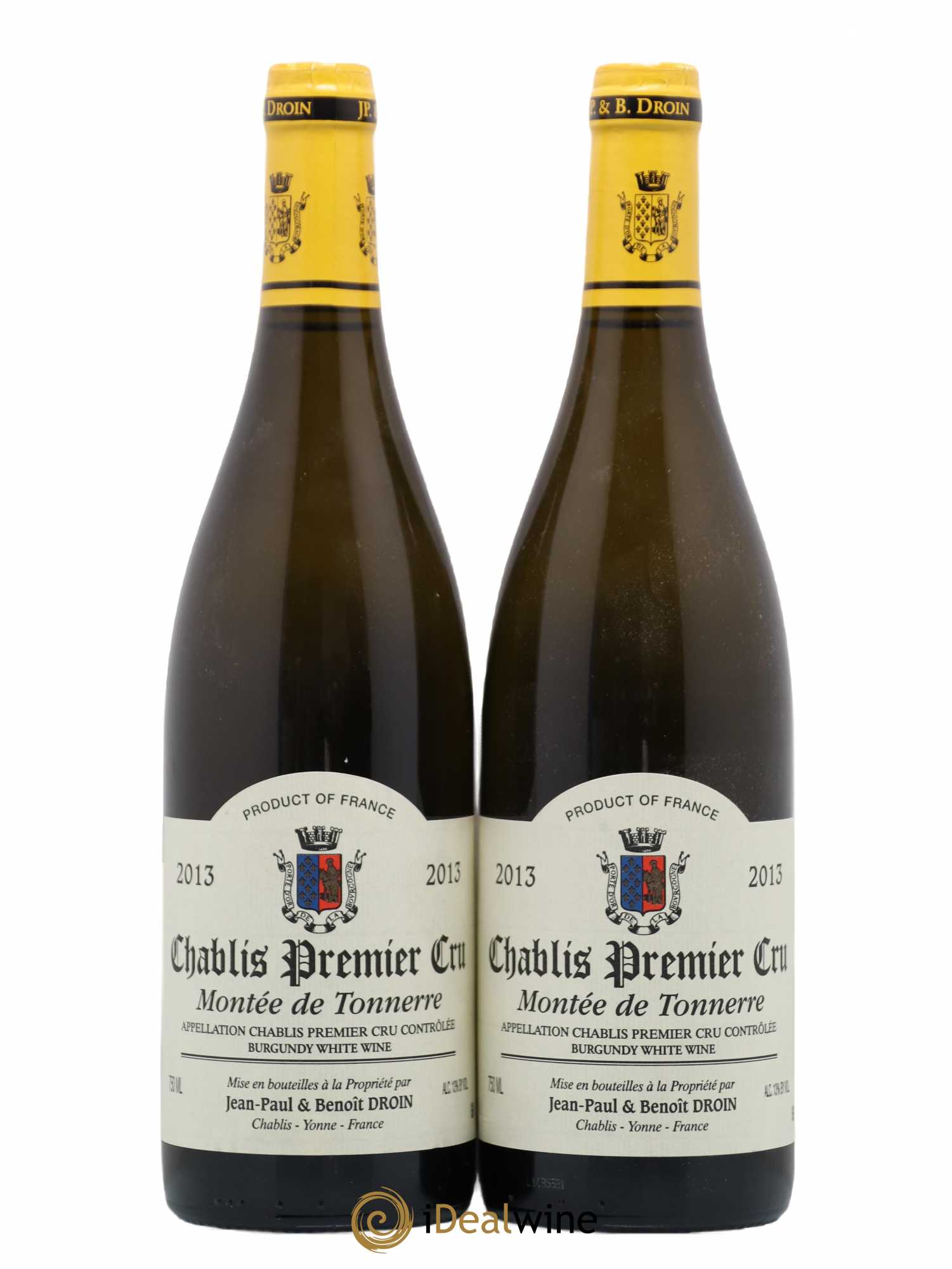 Chablis 1er Cru Montée de Tonnerre Jean-Paul & Benoît Droin (Domaine) 2013 - Posten von 2 Flaschen - 0