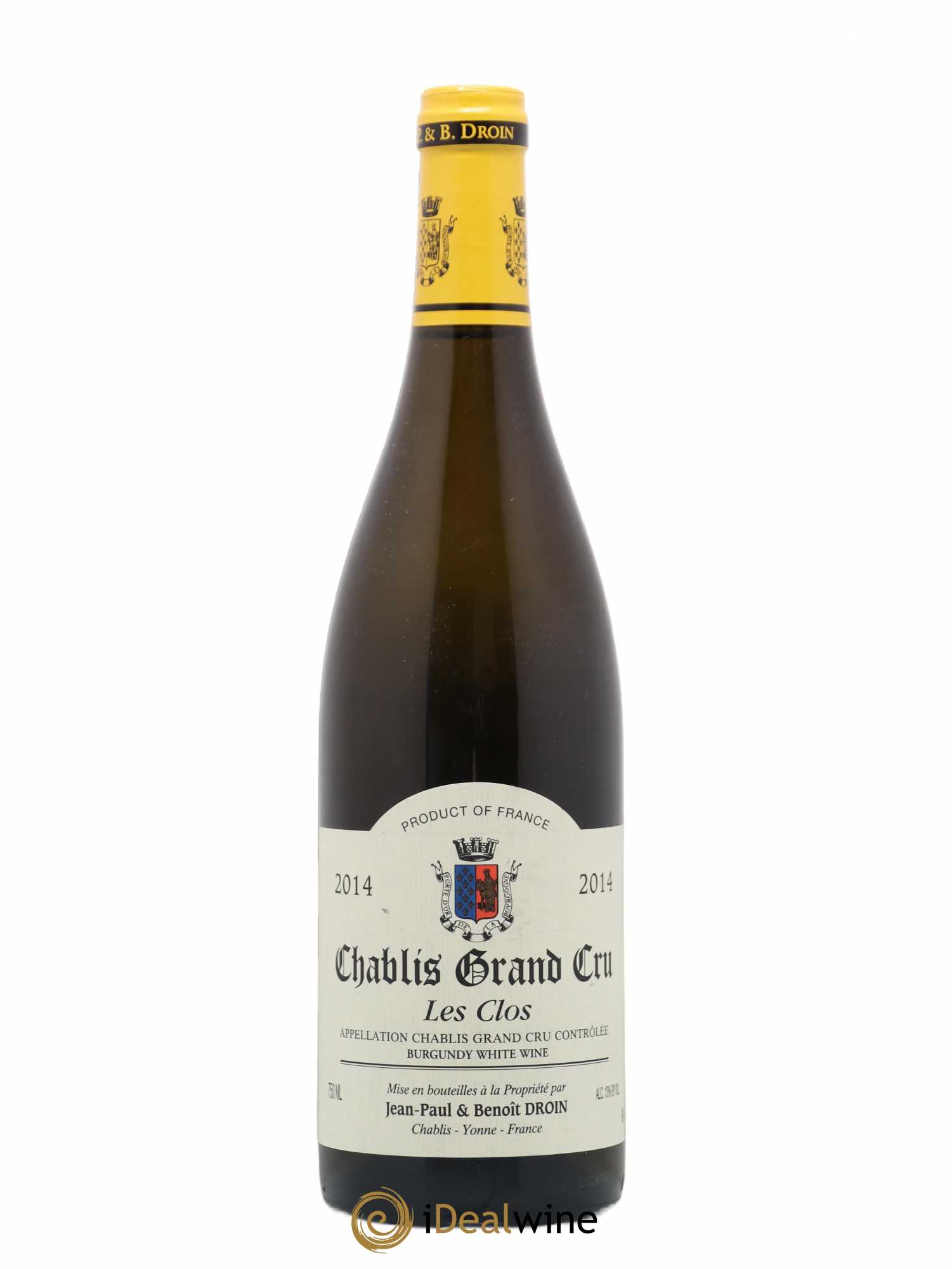 Chablis Grand Cru Les Clos Jean-Paul & Benoît Droin (Domaine) 2014 - Lot de 1 bouteille - 0