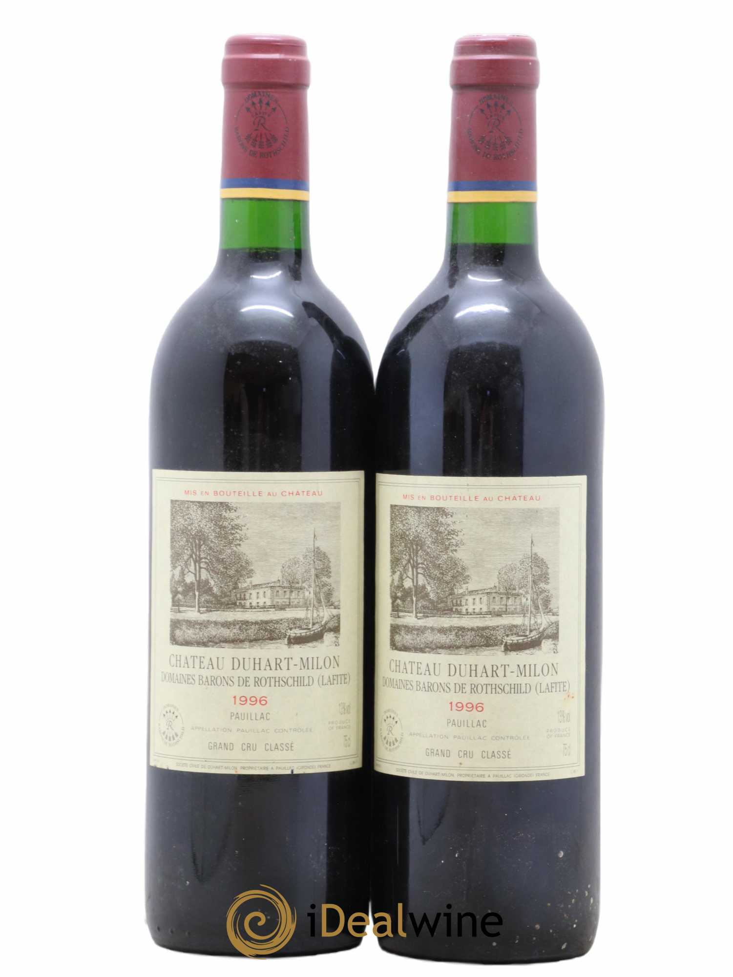 Château Duhart-Milon 4ème Grand Cru Classé 1996 - Lot de 2 bouteilles - 0