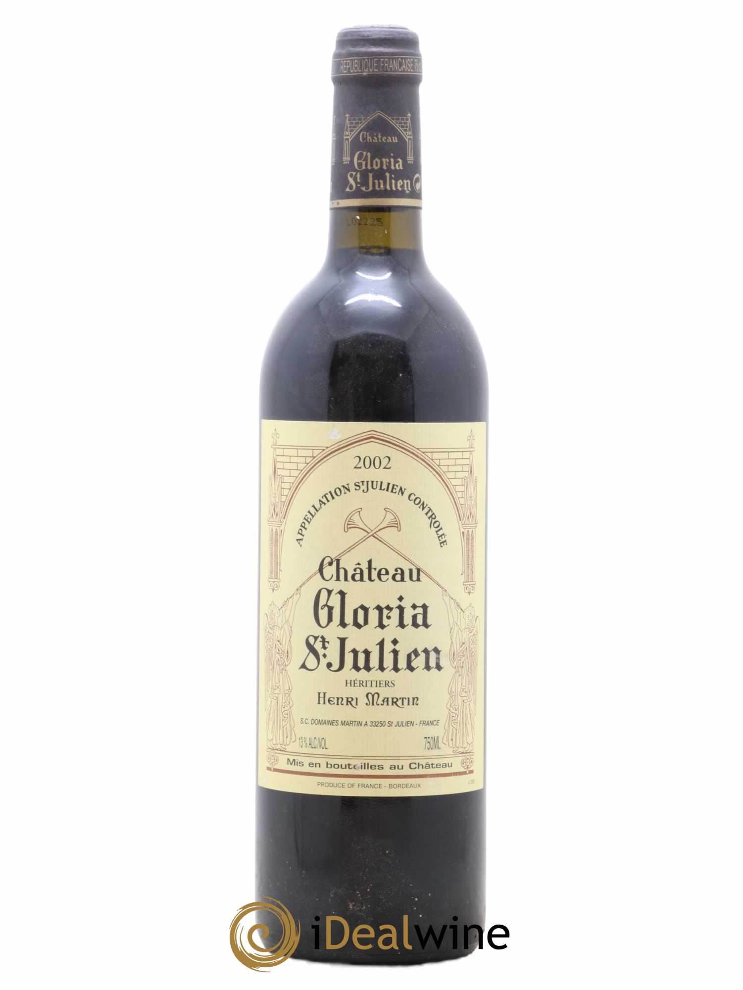 Château Gloria 2002 - Lot de 1 bouteille - 0