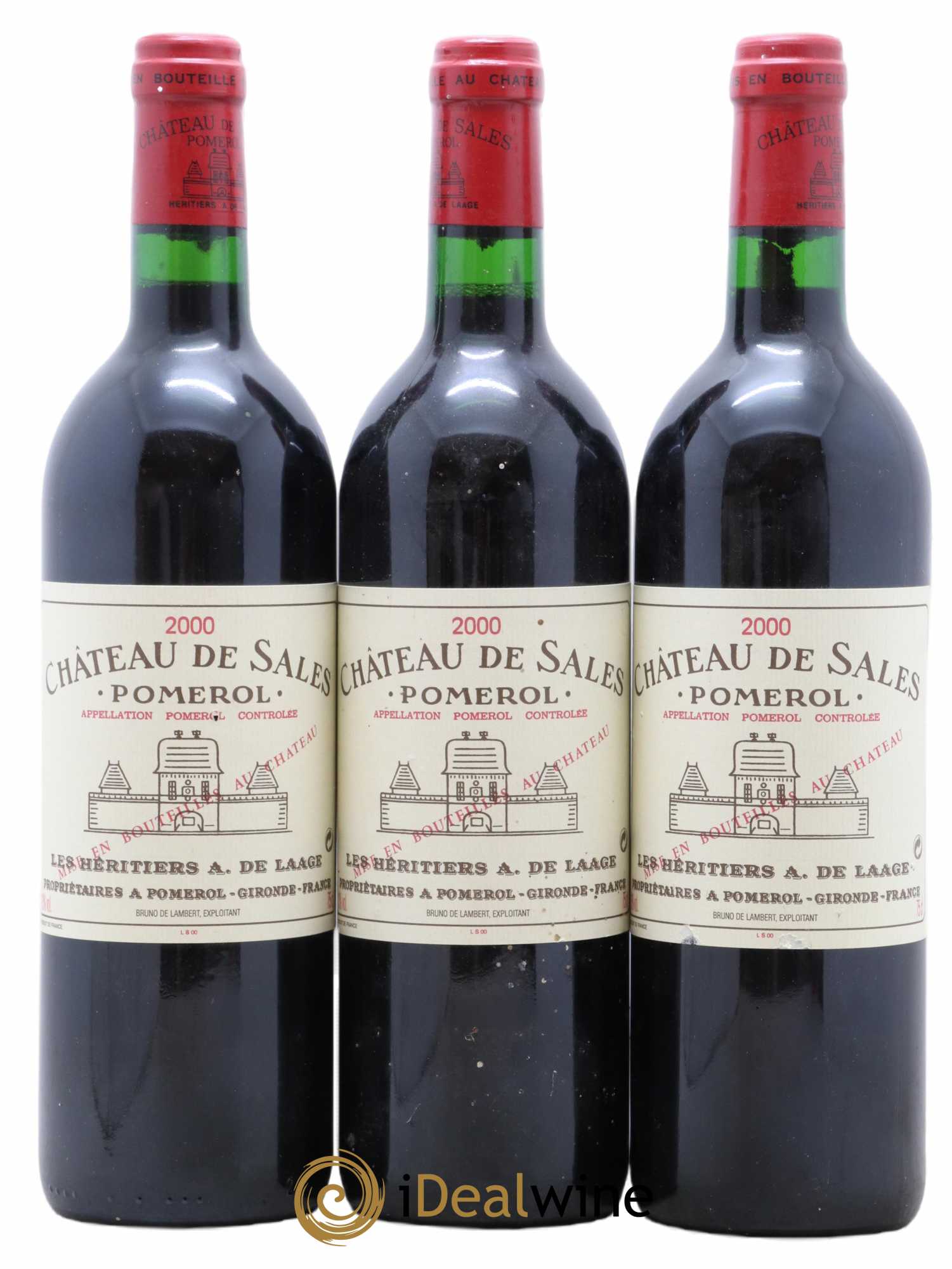 Château de Sales 2000 - Lot de 3 bouteilles - 0