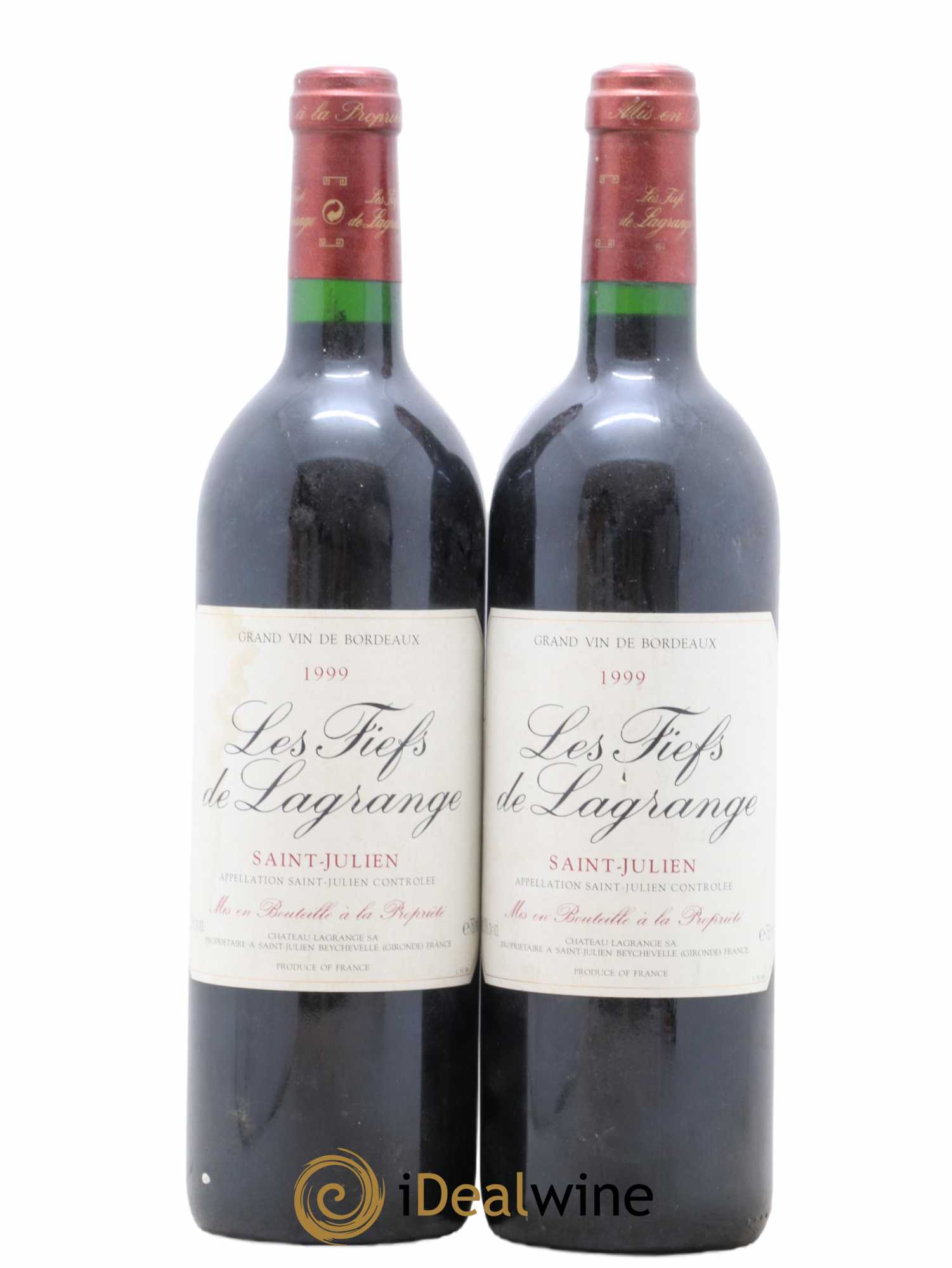 Les Fiefs de Lagrange Second Vin 1999 - Lot de 2 bouteilles - 0