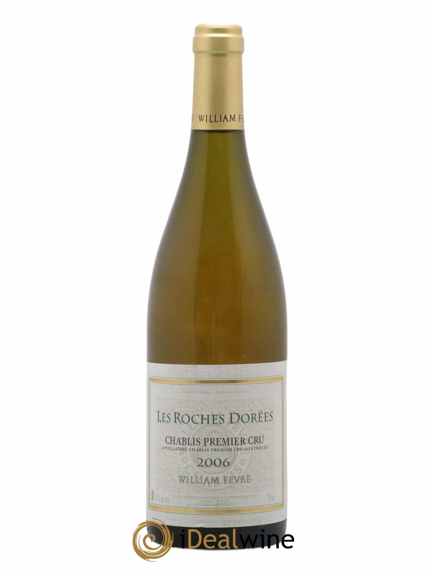 Chablis 1er Cru Les Roches Dorees Maison William Fevre 2006 - Lot de 1 bouteille - 0