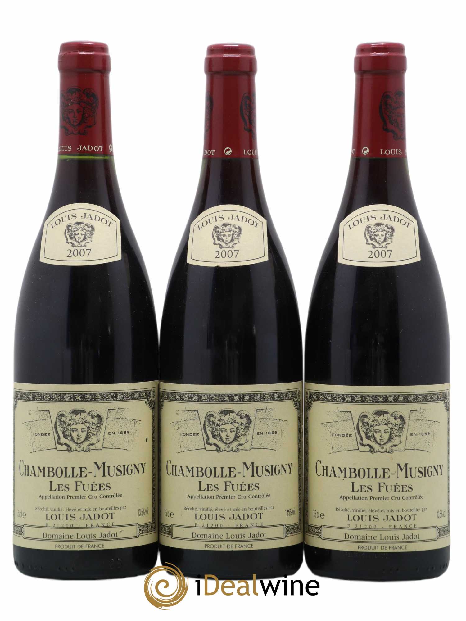Chambolle-Musigny 1er Cru Les Fuées Maison Louis Jadot 2007 - Lot de 3 bouteilles - 0