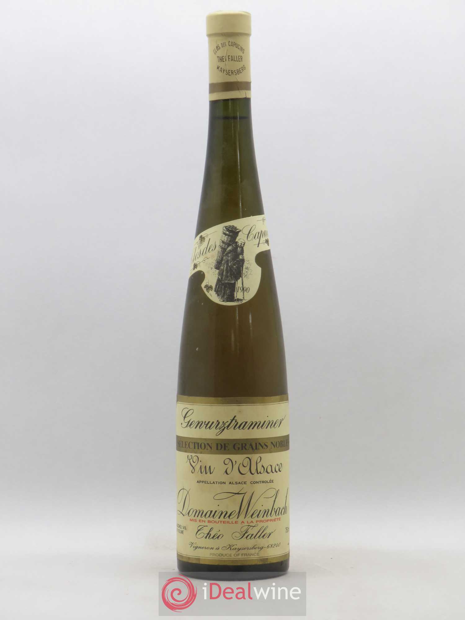 Alsace Gewurztraminer Cuvée Théo Weinbach (Domaine) Séléction de grains nobles Clos des Capucins 1990 - Posten von 1 Flasche - 0