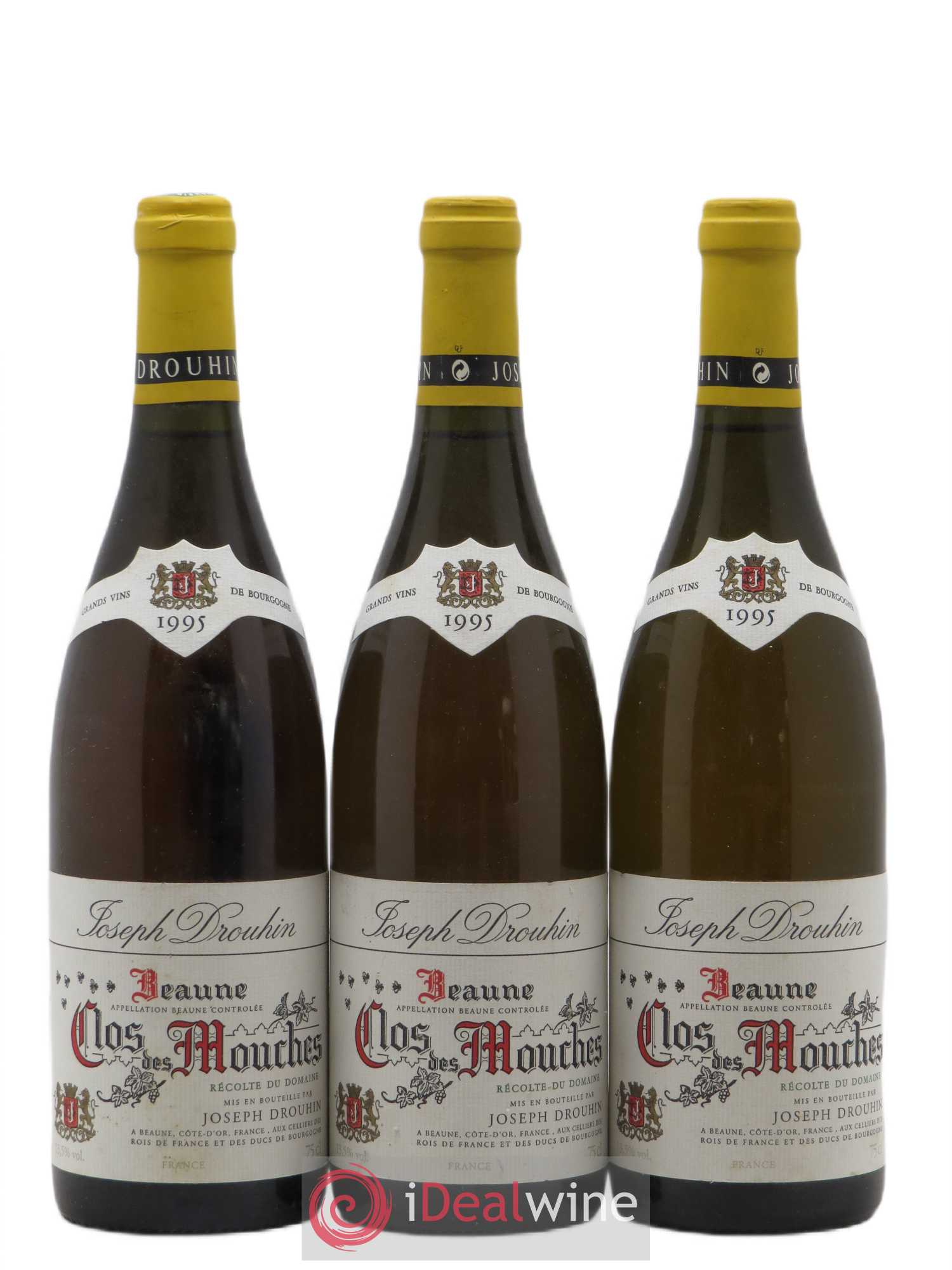 Beaune 1er Cru Clos des Mouches Joseph Drouhin 1995 - Lot de 3 bouteilles - 0
