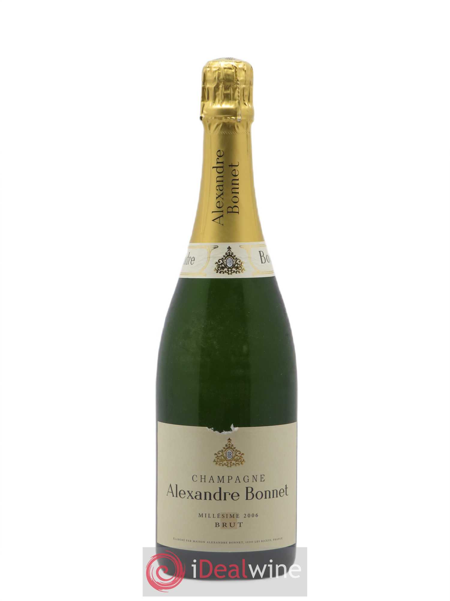 Champagne Brut Alexandre Bonnet 2006 - Lot de 1 bouteille - 0