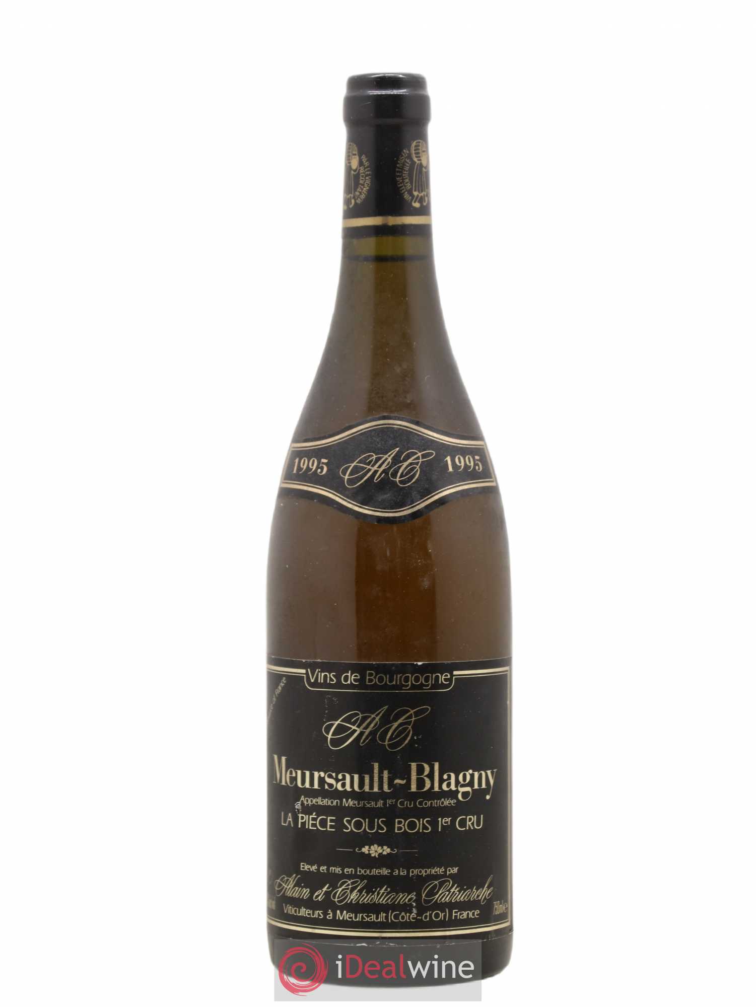 Meursault 1er Cru Blagny La Pièce sous bois Alain et Christiane Patriarche 1995 - Posten von 1 Flasche - 0