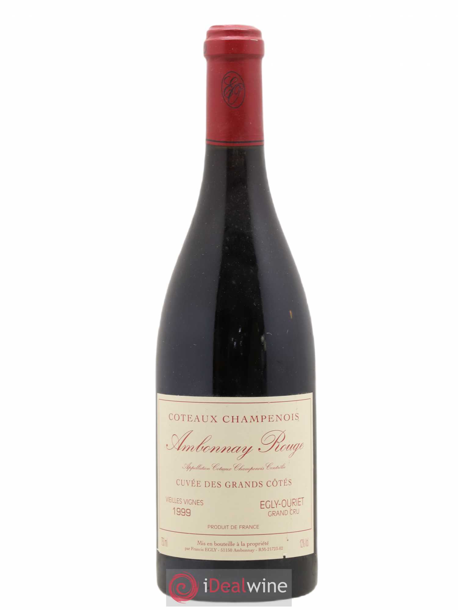Ambonnay Cuvée des Grands Côtés VV Grand Cru Egly-Ouriet 1999 - Lot de 1 bouteille - 0